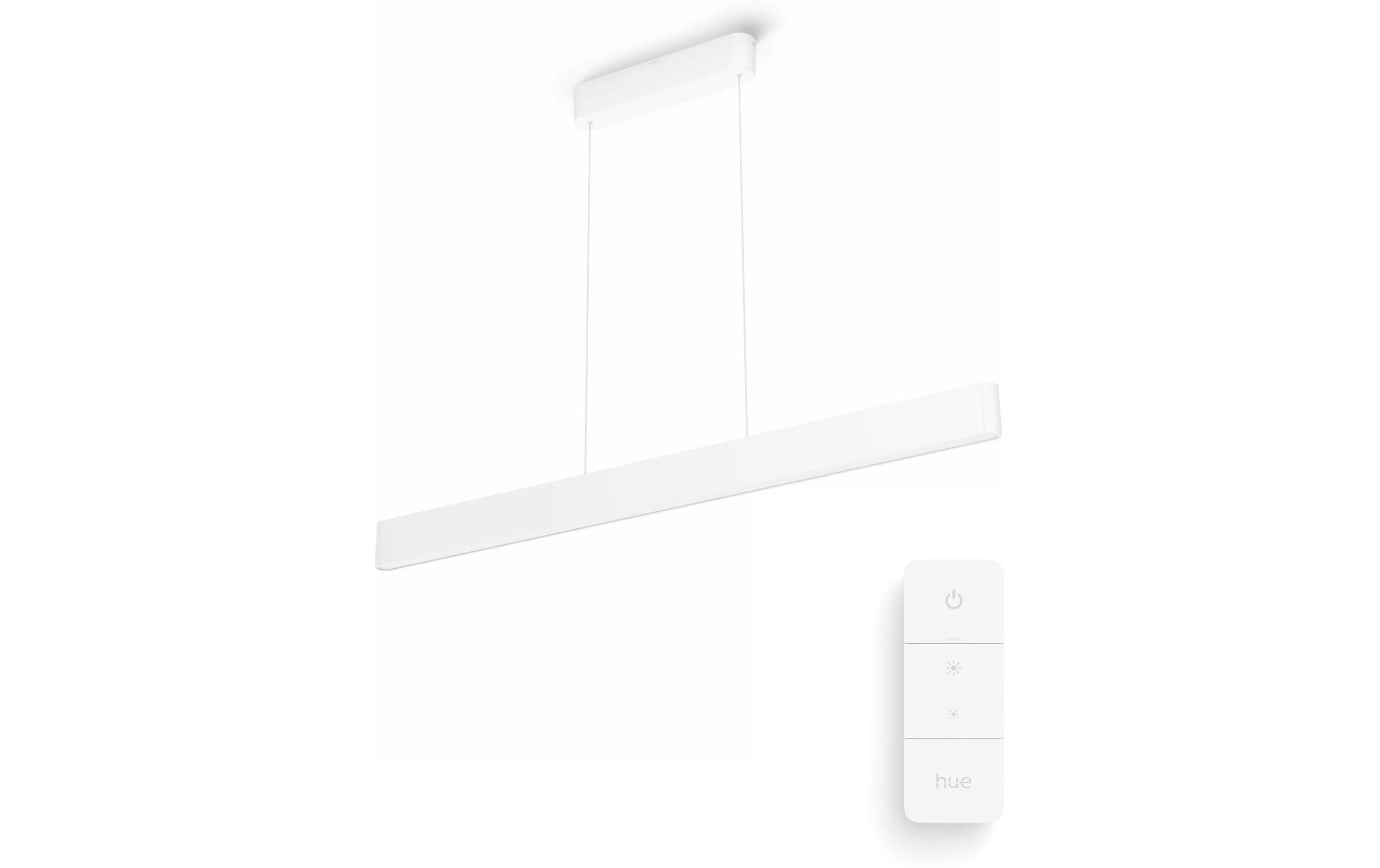 Philips Hue Deckenleuchte Ensis – 129,8 cm, 4750 lm, 79 W, 2000–6500 K, dimmbar, BT/ZigBee, weiss