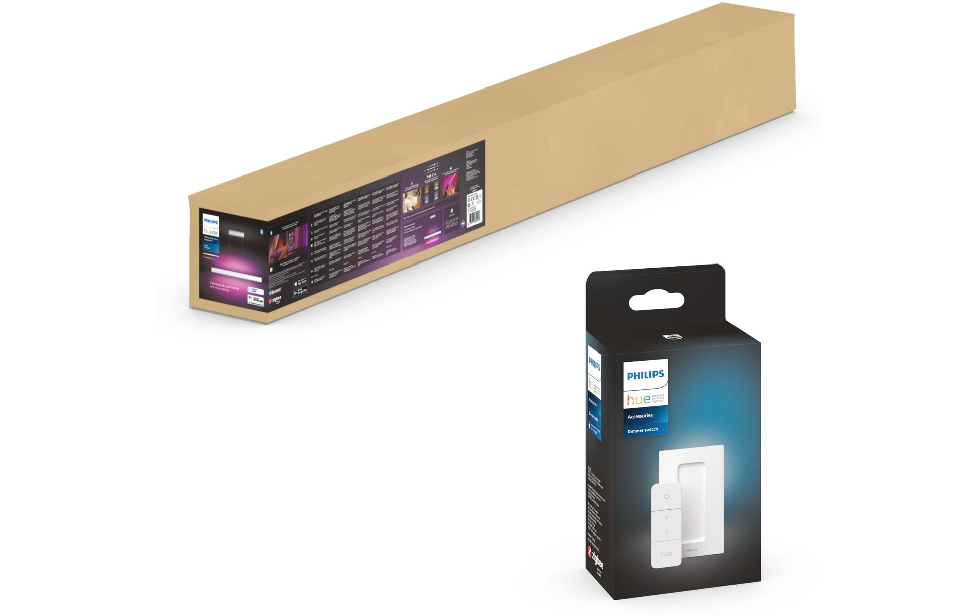 Philips Hue Deckenleuchte Ensis – 129,8 cm, 4750 lm, 79 W, 2000–6500 K, dimmbar, BT/ZigBee, weiss