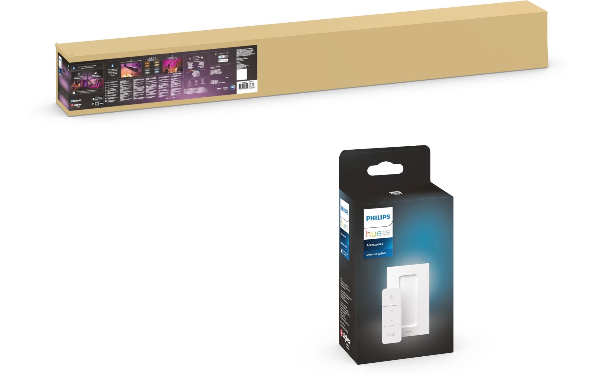 Philips Hue Pendelleuchte Ensis – 129,8 cm, 2000–6500 K, RGB, 5500 lm, 79 W, dimmbar, BT/ZigBee, schwarz
