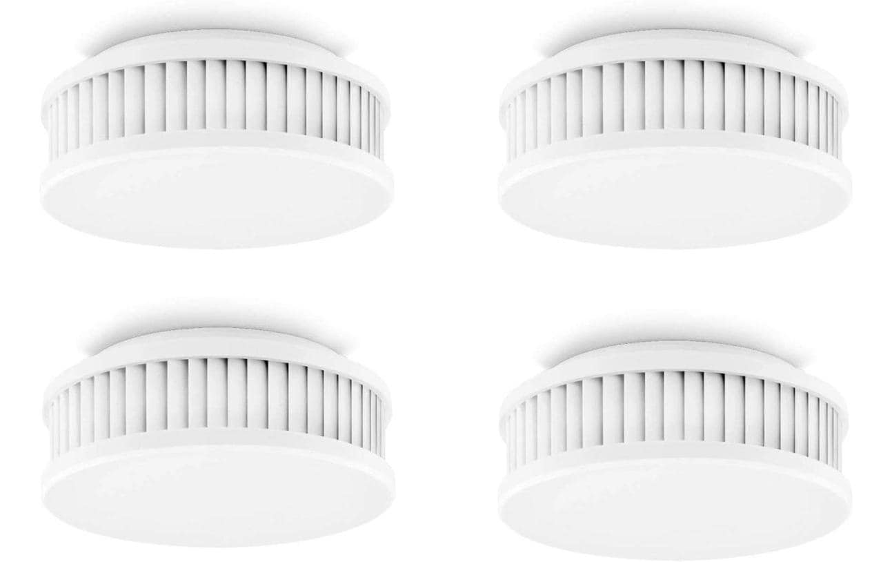 Pyrexx PX-1 – Rauchmelder, 12 Jahre, 85 dB, EN 14604 – Weiss (4er-Set)