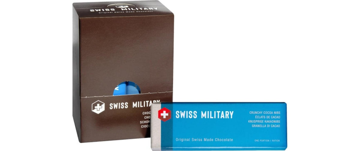 Swiss Military Crunchy Kakaonibs – Milchschokolade – 900 g