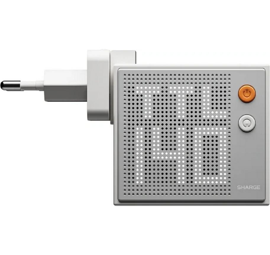 Sharge PIXEL 140 USB-Desktop-Ladegerät 140 W – USB-C×3 (1×67 W, 2×30 W), PD 3.1, GaN – grau