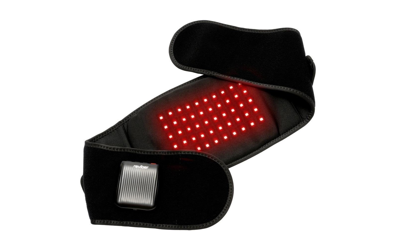 Reviber Massagetherapiegürtel – Infrarot, Vibrationsmassage, Wärmetherapie – Rücken – Schwarz