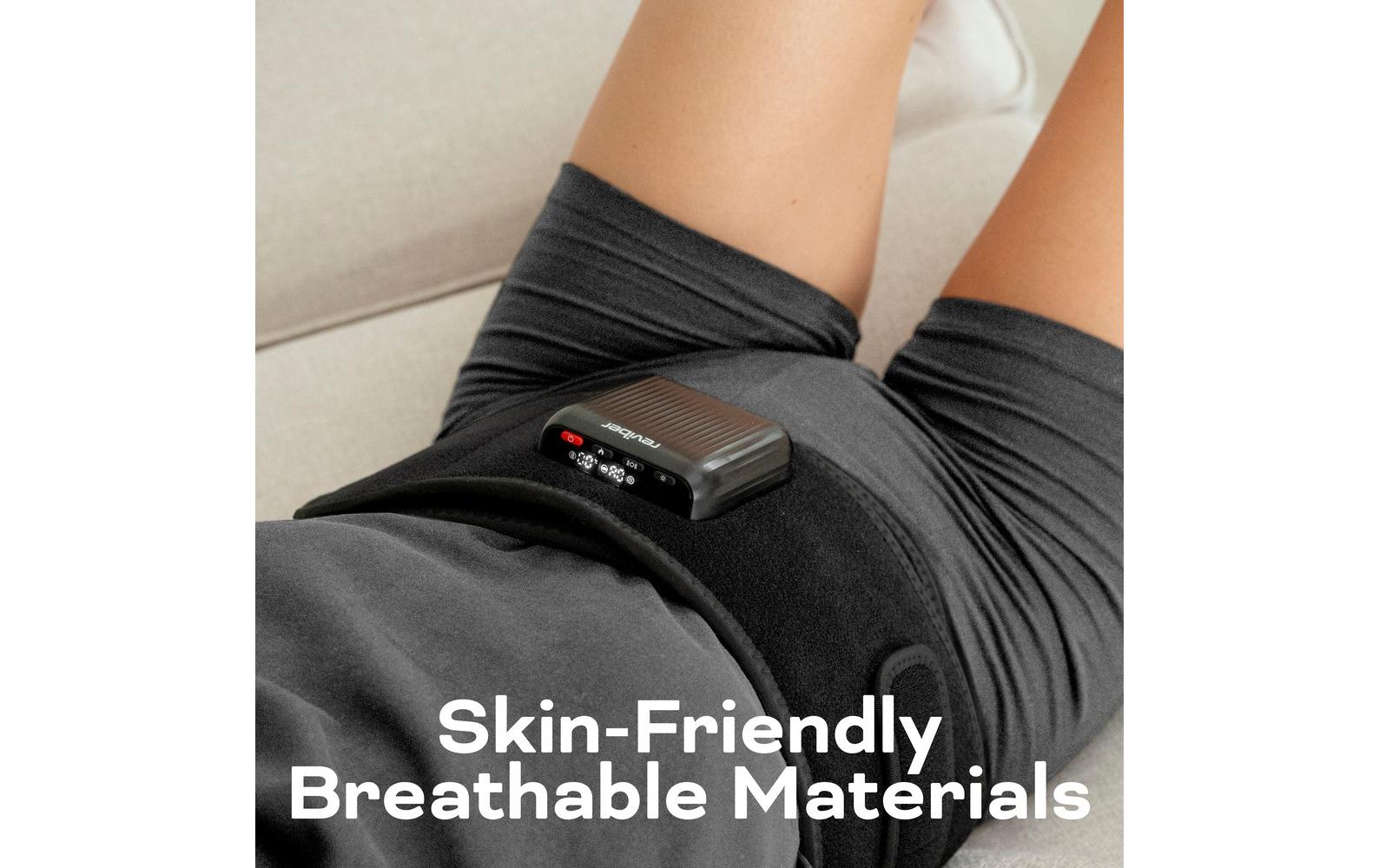 Reviber Massagetherapiegürtel – Infrarot, Vibrationsmassage, Wärmetherapie – Rücken – Schwarz