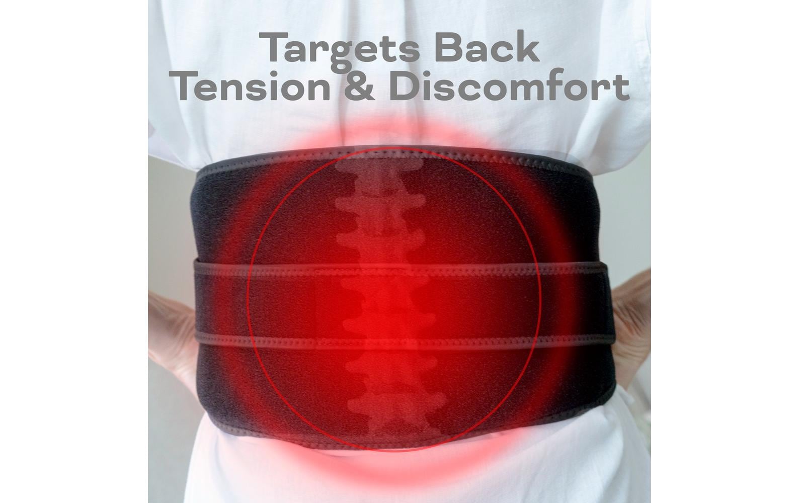 Reviber Massagetherapiegürtel – Infrarot, Vibrationsmassage, Wärmetherapie – Rücken – Schwarz