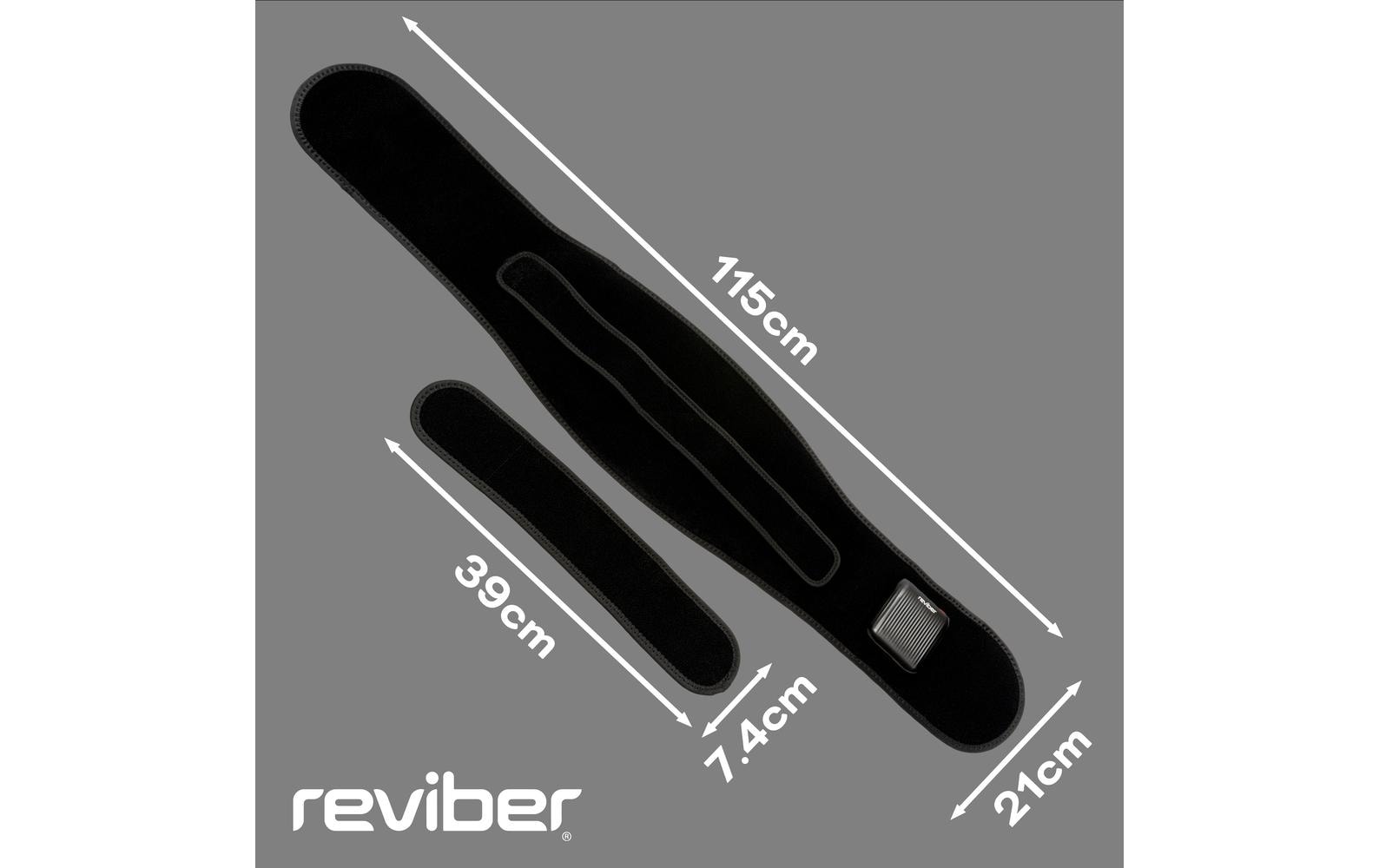 Reviber Massagetherapiegürtel – Infrarot, Vibrationsmassage, Wärmetherapie – Rücken – Schwarz