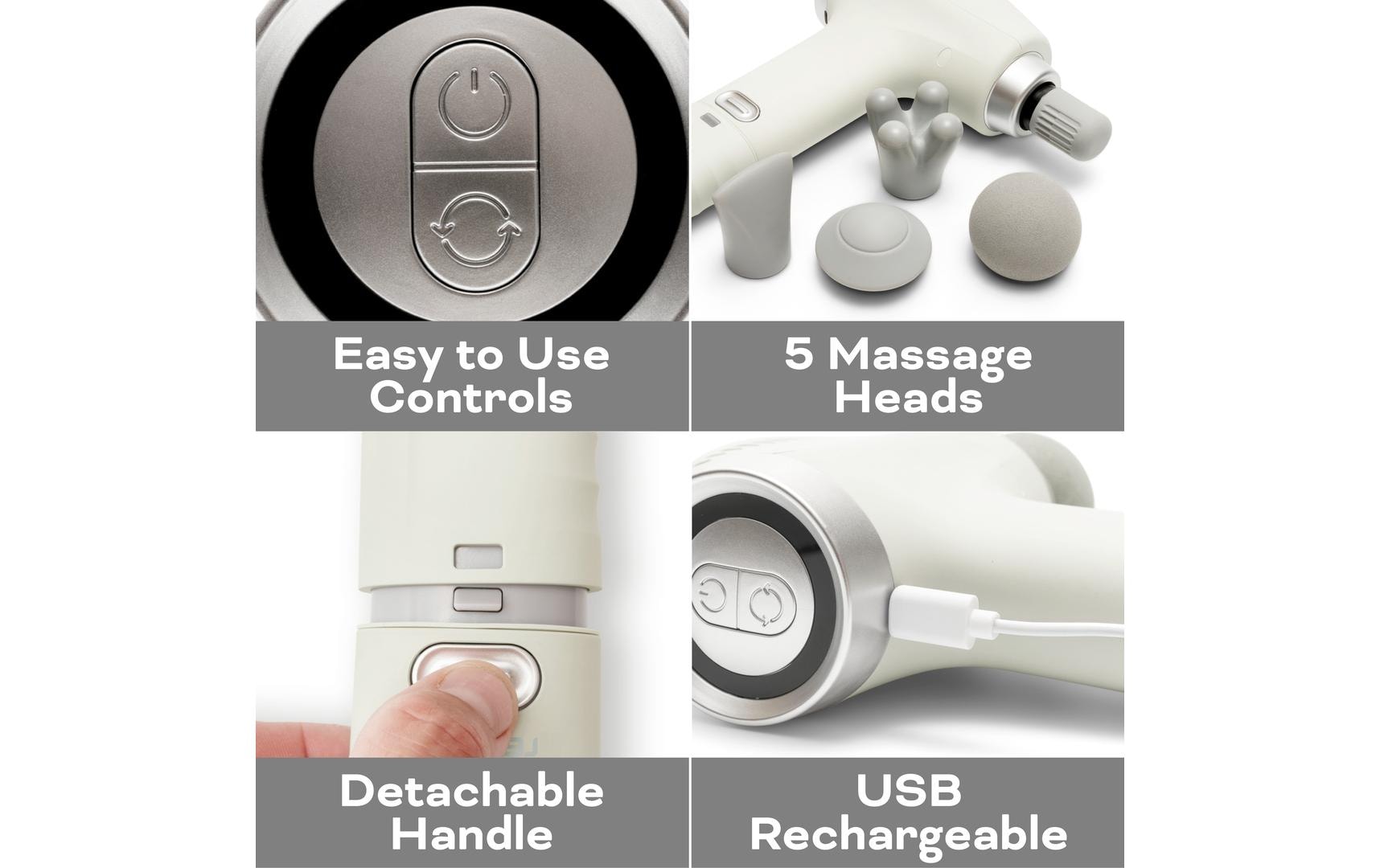Reviber Massagegerät – Vibrationsmassage – Weiss