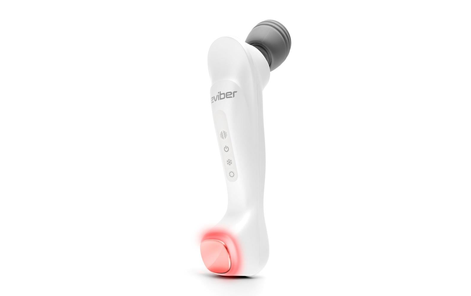 Reviber Massagegerät – Perkussions- und Vibrationsmassage, mit Wärmefunktion – weiss