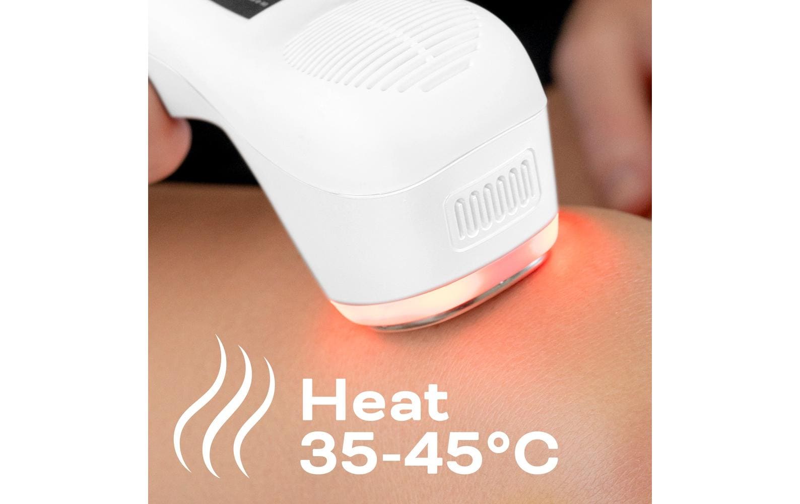 Reviber Massagegerät – Perkussions- und Vibrationsmassage, mit Wärmefunktion – weiss