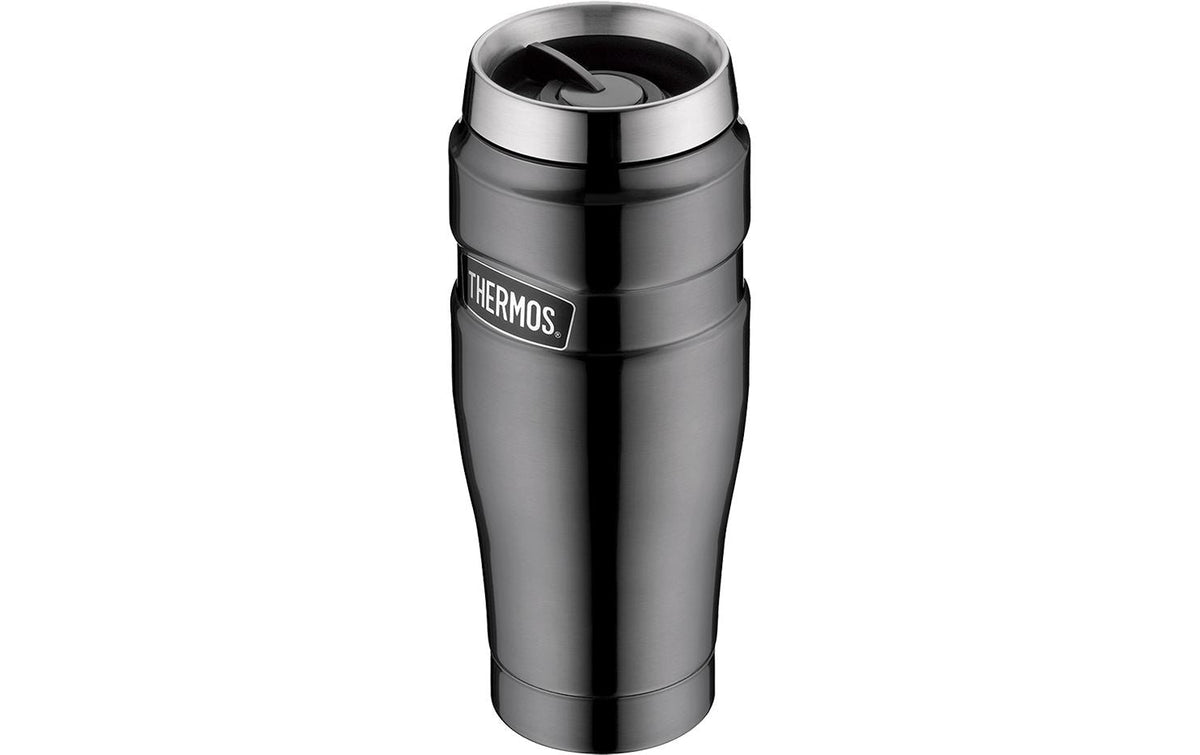 Thermos Stainless King Thermobecher 470 ml – doppelwandig, Schraubdeckel, Edelstahl