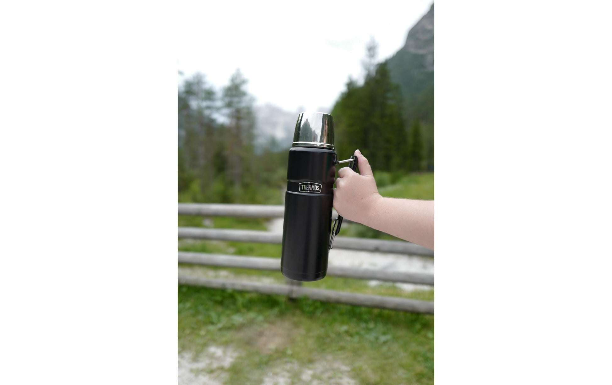 Thermos Stainless King Isolierflasche 1,2 l – Doppelwandig, Edelstahl, Schraubdeckel