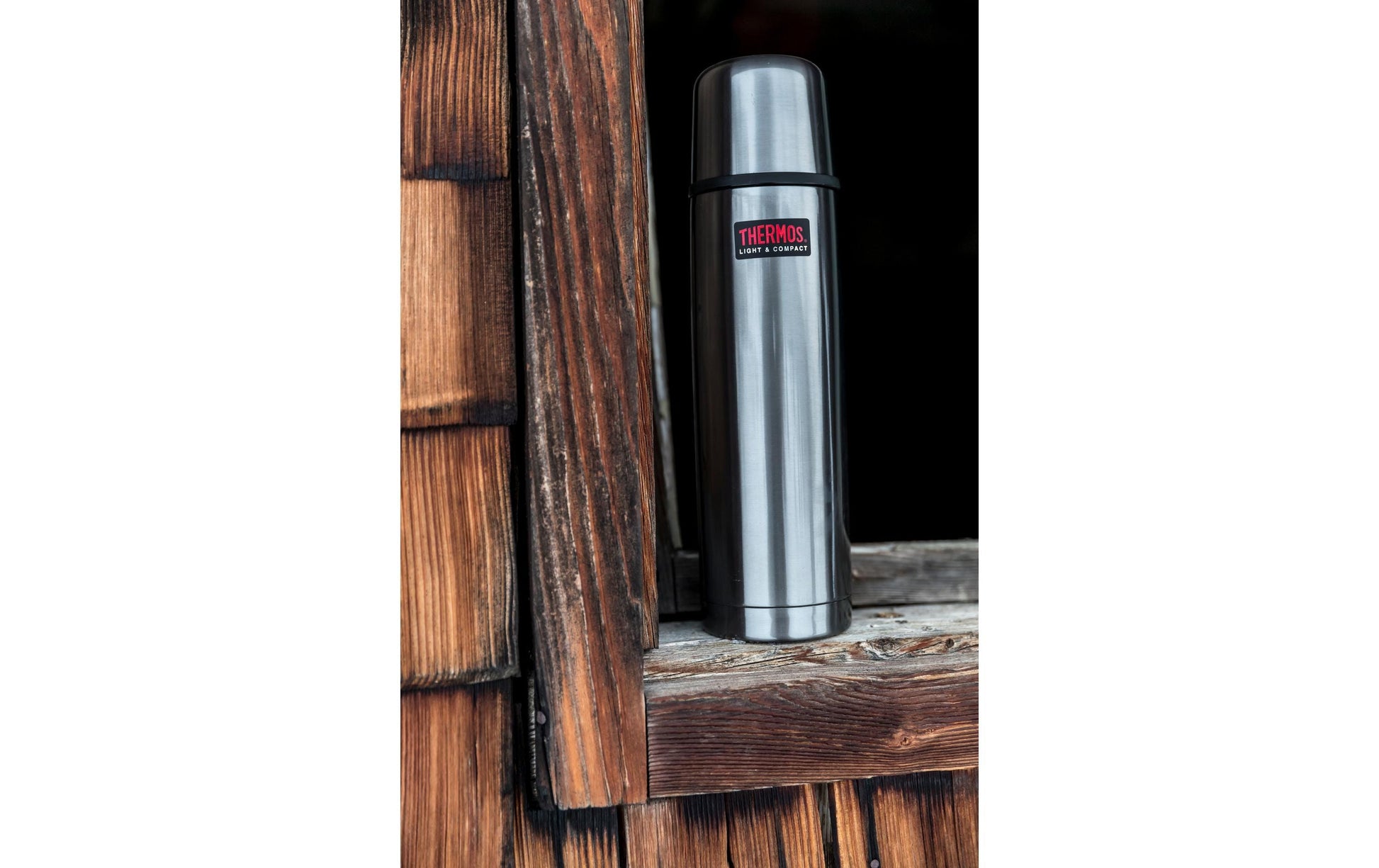 Thermos Light & Compact Isolierflasche 750 ml – doppelwandig vakuumisoliert, Edelstahl, Schraubdeckel