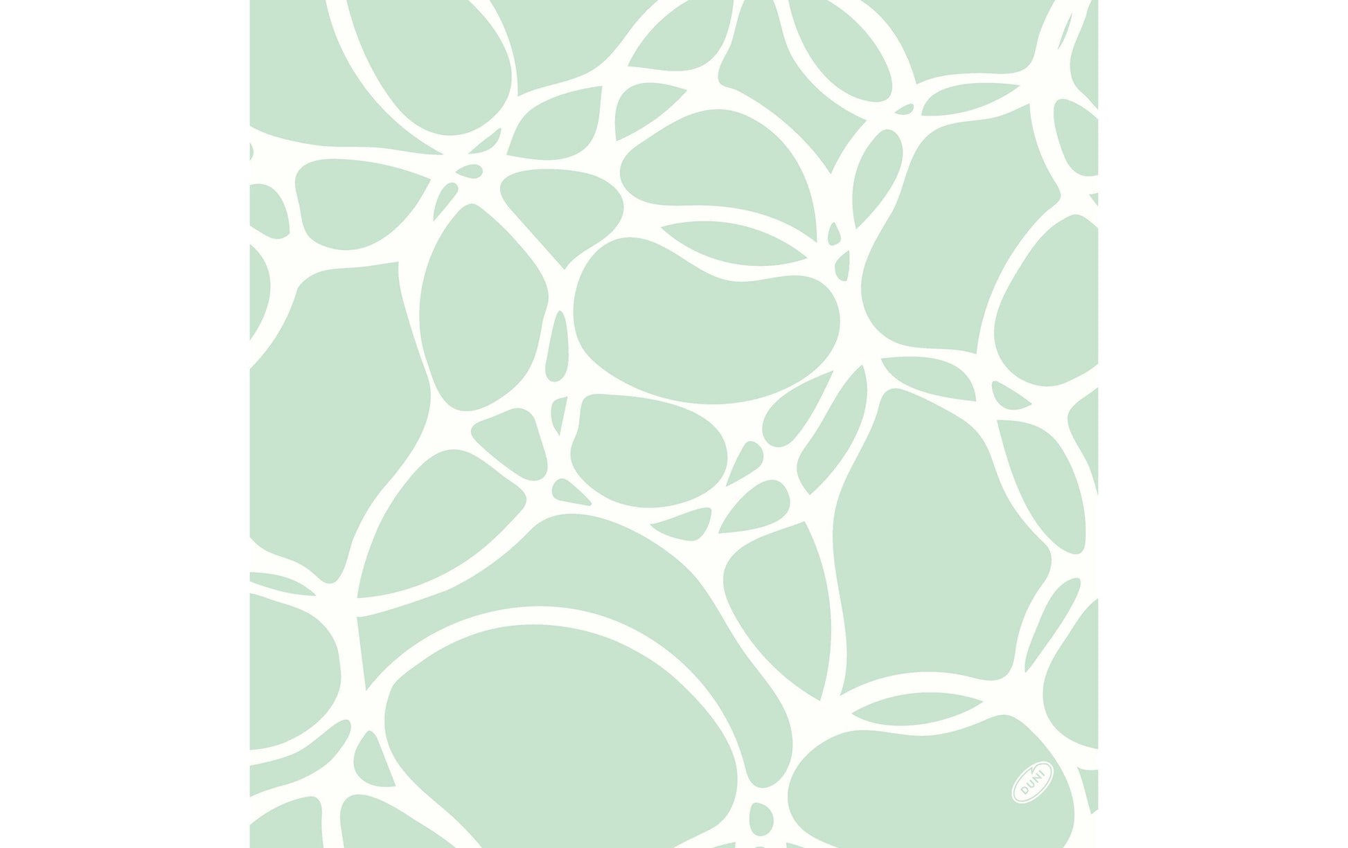 Duni Stoffserviette Ocean Mint – türkis/weiss – 40 × 40 cm, Dunisoft – 1‑er‑Set