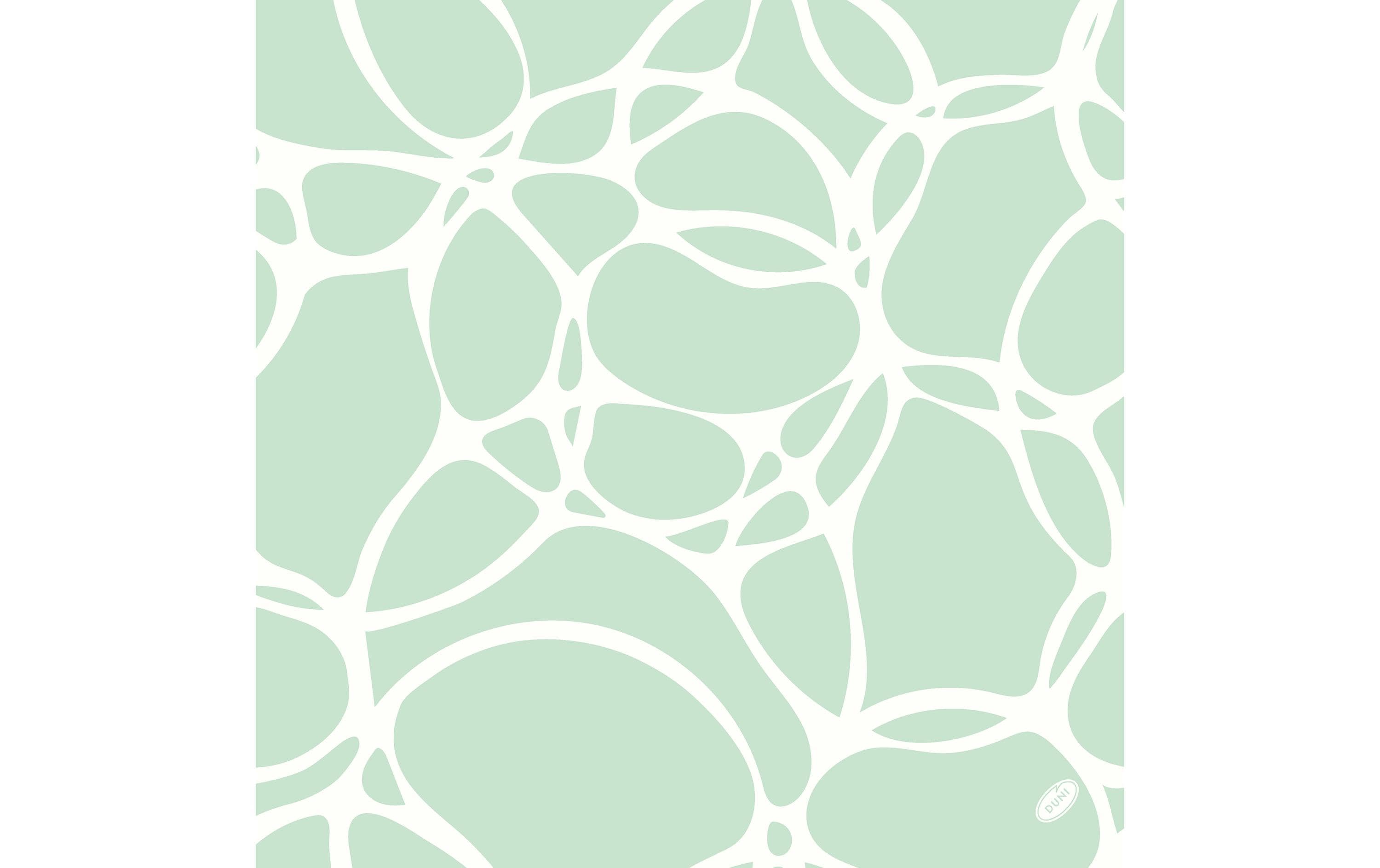 Duni Stoffserviette Ocean Mint – türkis/weiss – 40 × 40 cm, Dunisoft – 1‑er‑Set