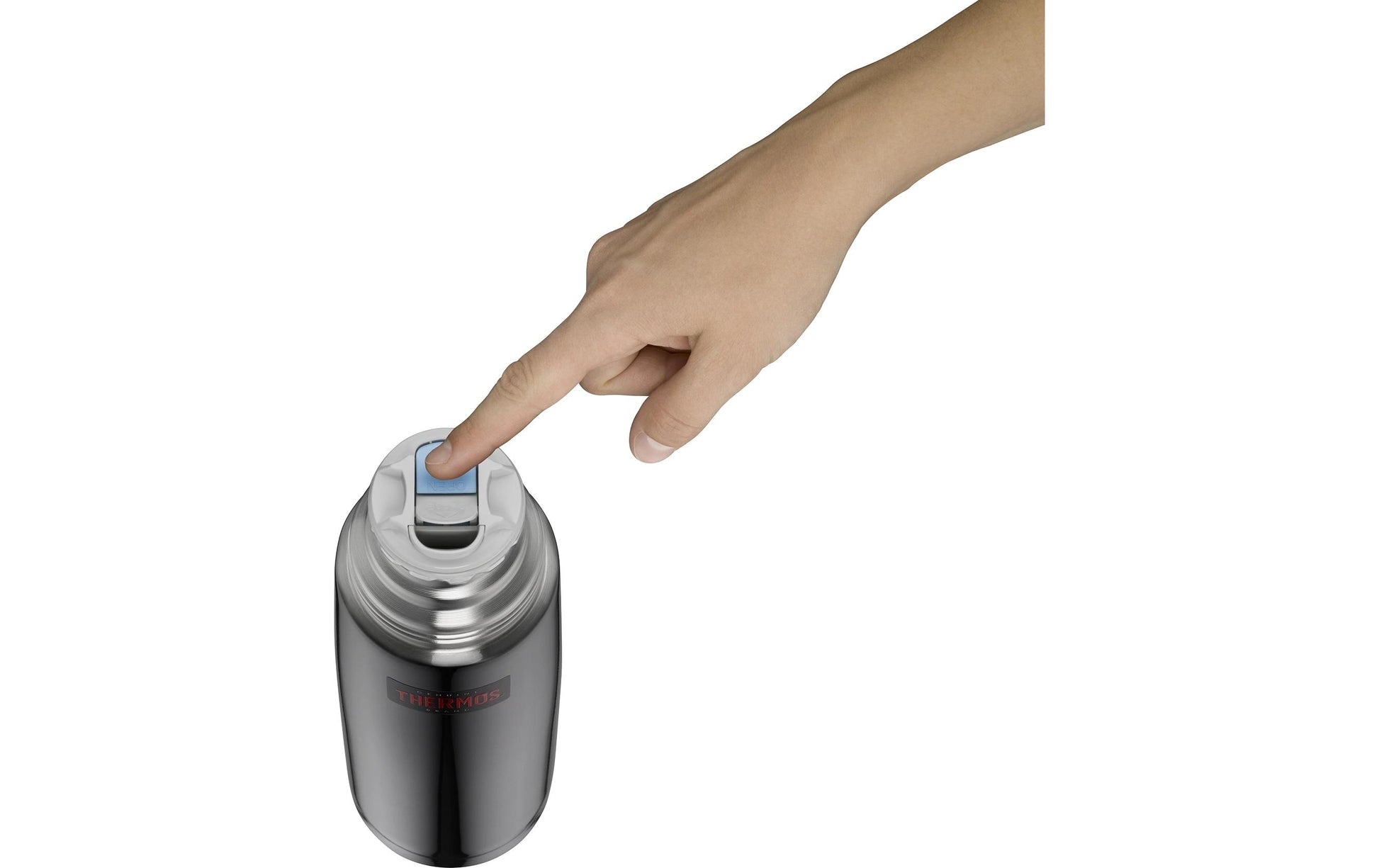 Thermos Isolierflasche 1 l – doppelwandig, Edelstahl, Schraubdeckel