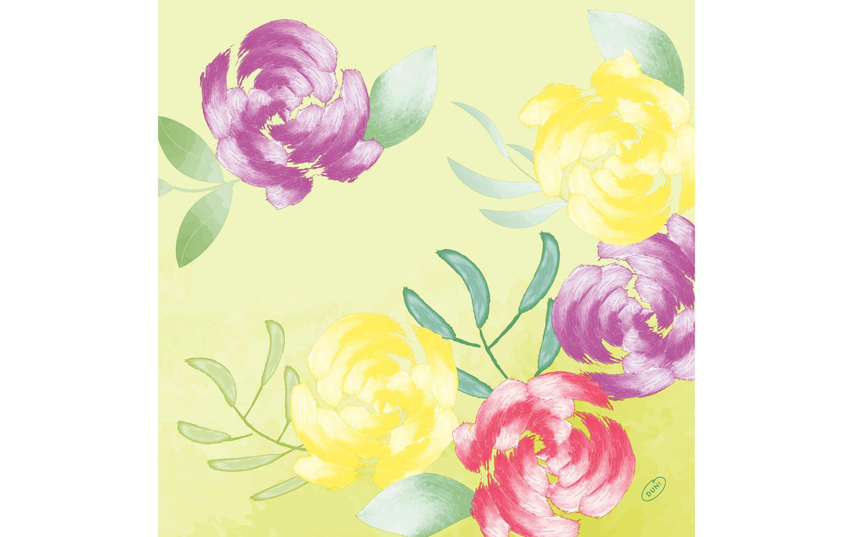Duni Servietten Soft Tropics, mehrfarbig – 40 × 40 cm, 4-lagig