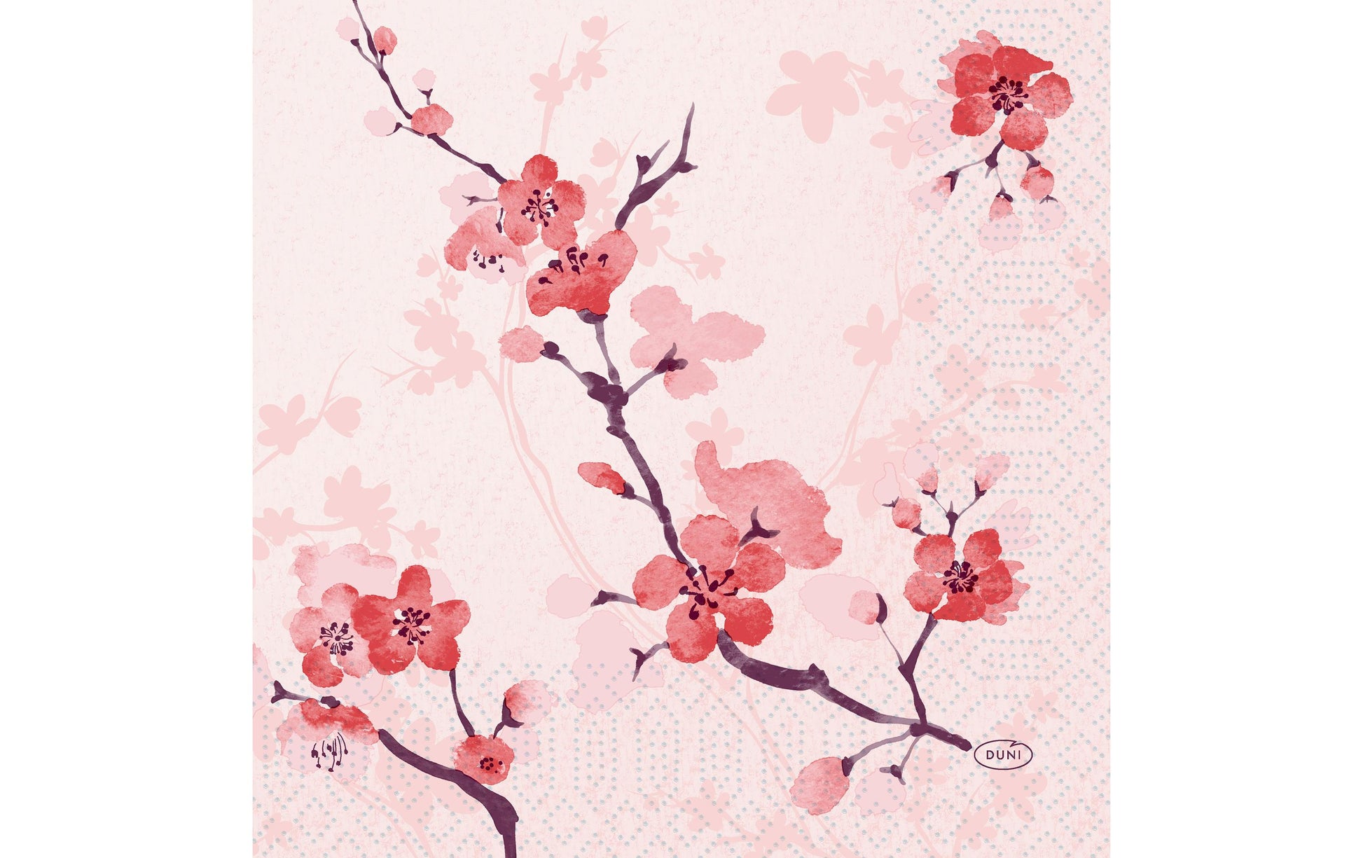 Duni Servietten Cherry Breeze rosa – 33 × 33 cm, 3-lagig – 500 Stück