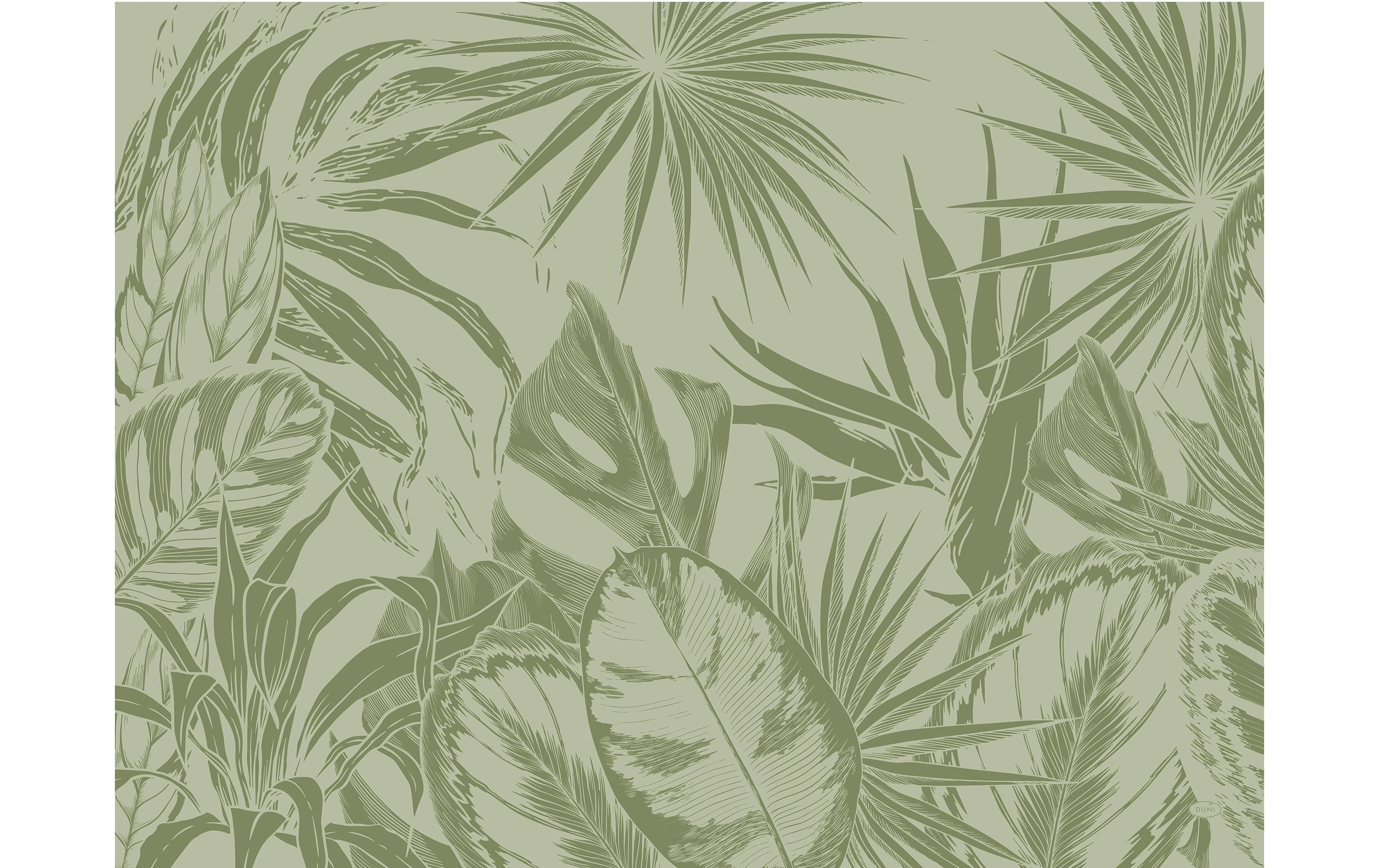 Duni Tischset Tropical Vibes, Blüten, 30 × 40 cm – grün – 1000 Stk.