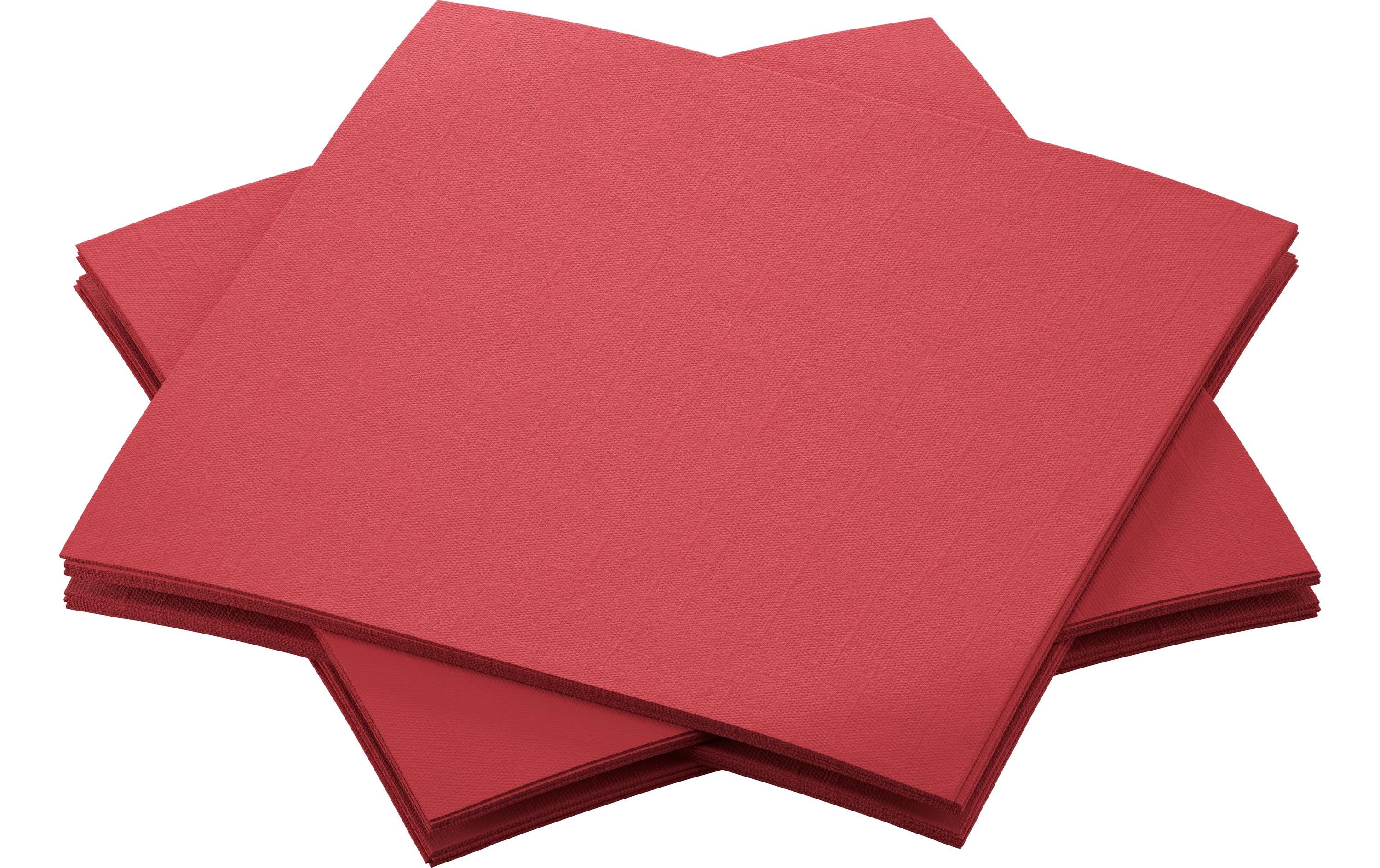 Duni Servietten – Bordeaux – 20 × 20 cm, 3-lagig – 180 Stück