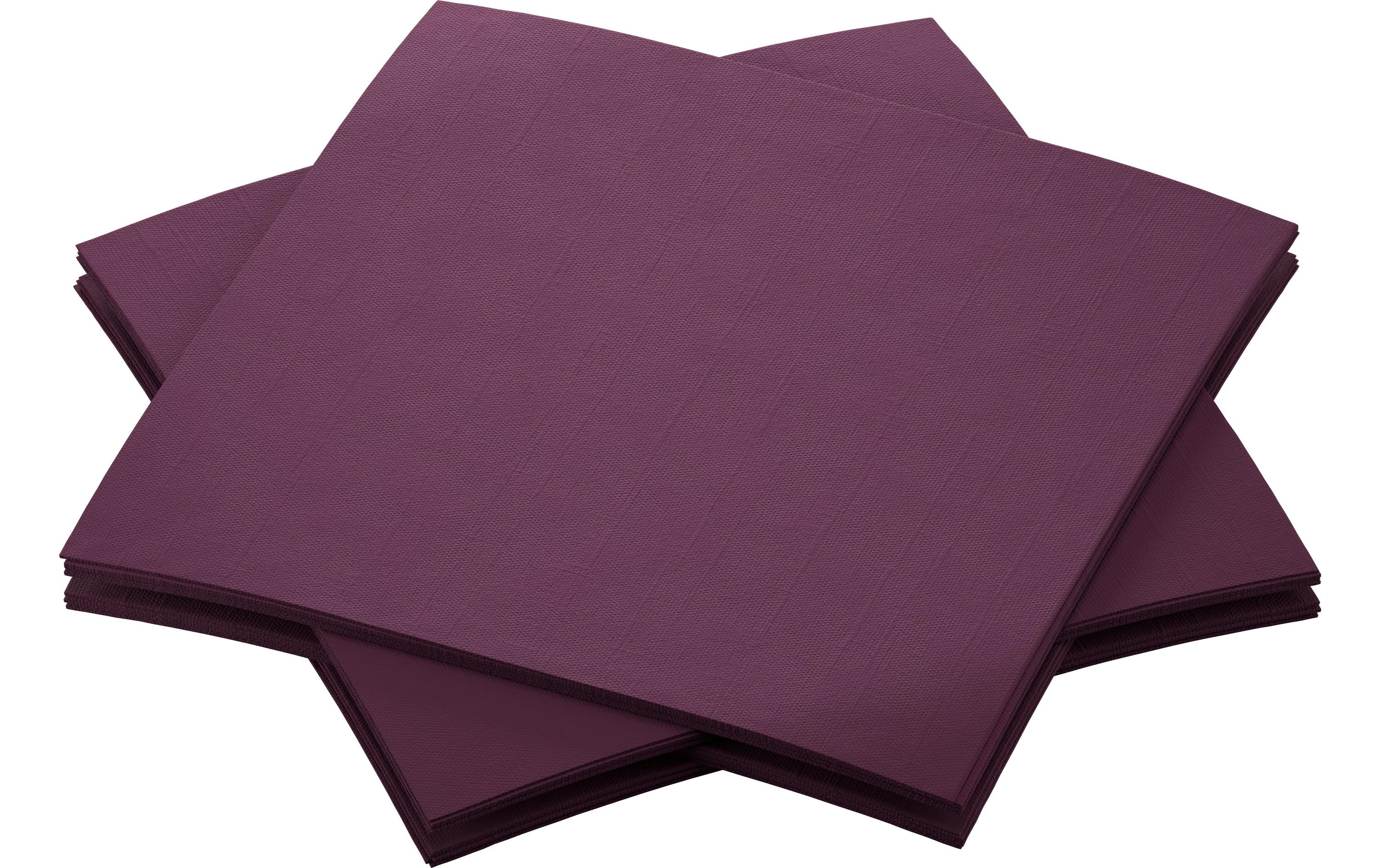 Duni Servietten – violett – 20 × 20 cm, 3-lagig – 180 Stück