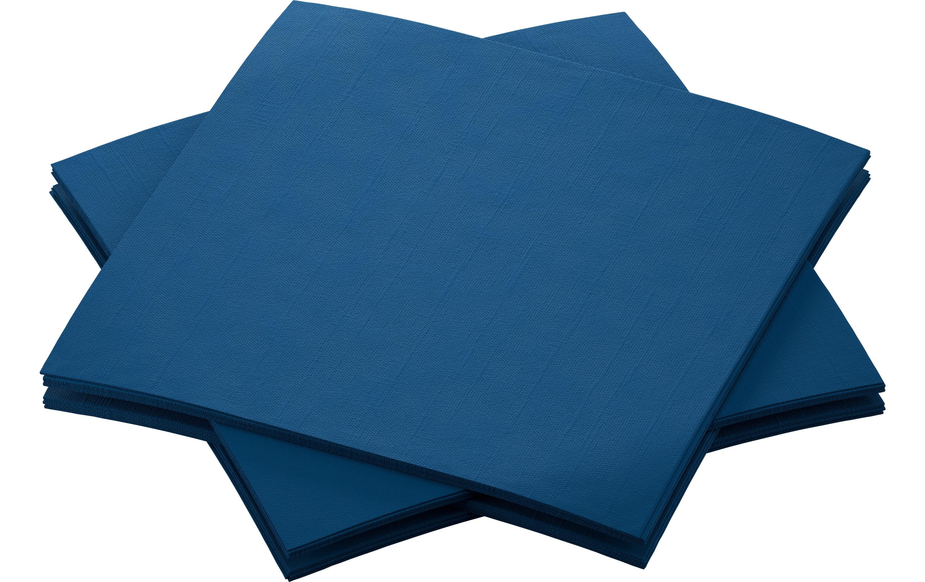 Duni Servietten dunkelblau – 20 × 20 cm, 3-lagig – 180 Stück