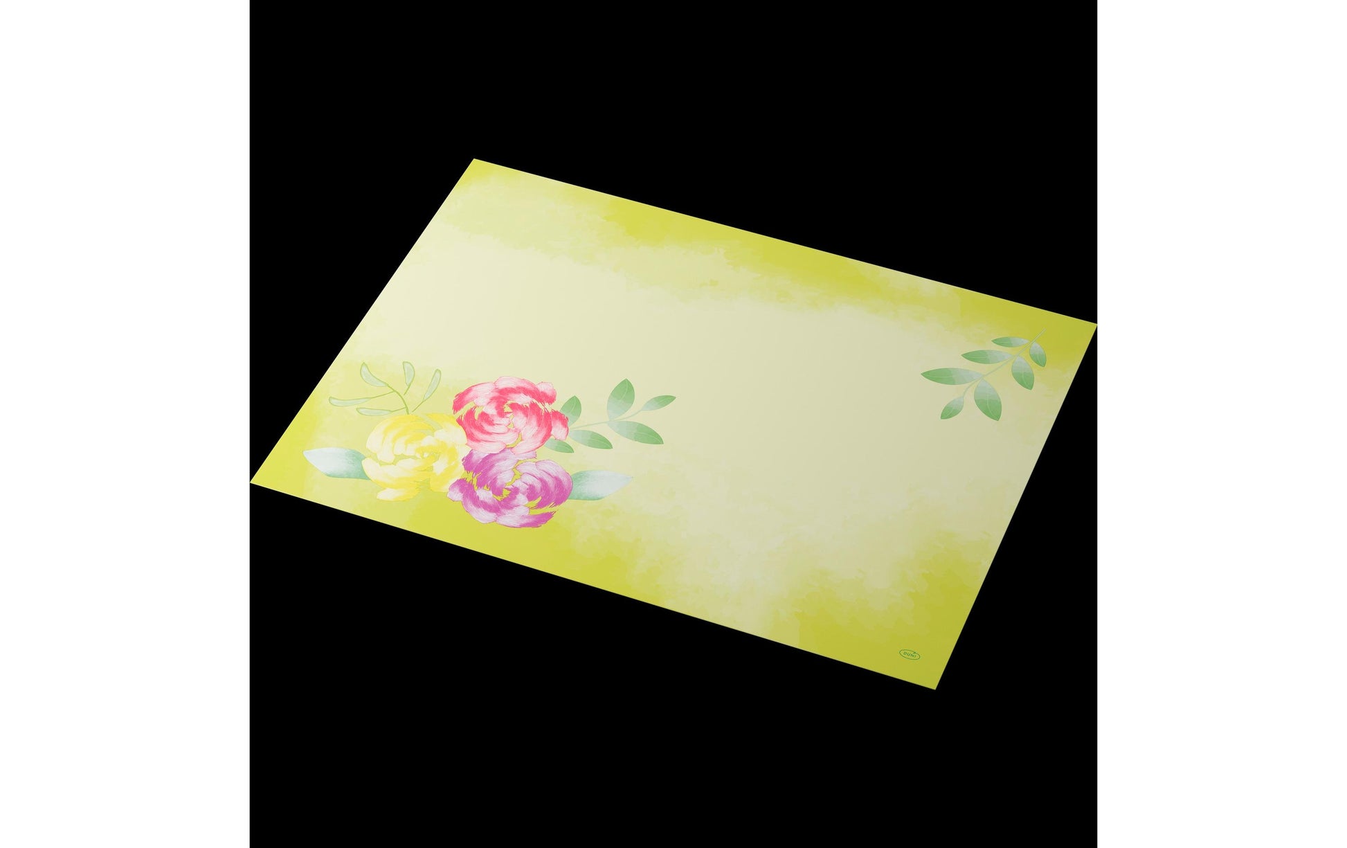 Duni Tischset – 30×40 cm, 100er-Pack, Papier (Dunicel), Gelb, Soft Tropics