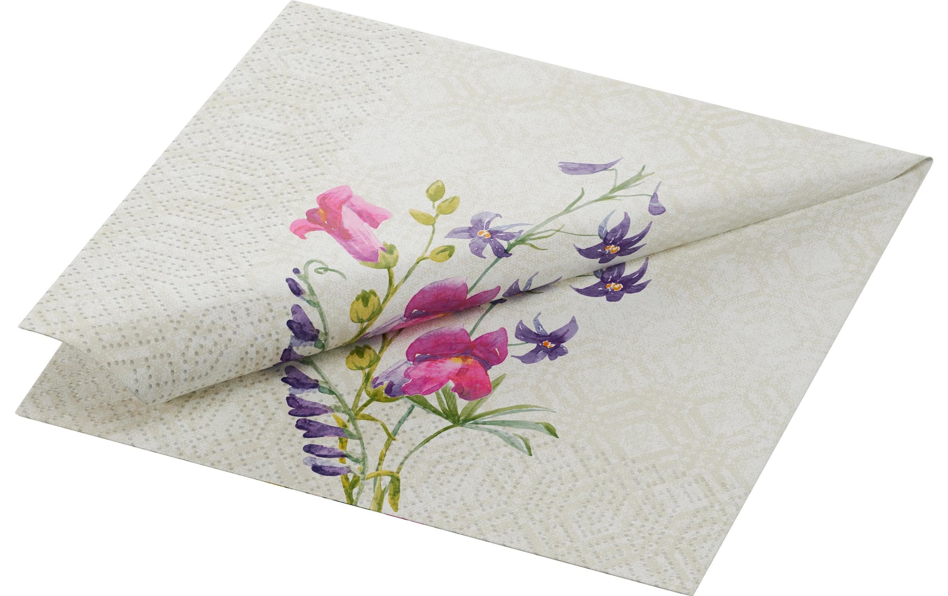 Duni Servietten Floret, mehrfarbig – 33 × 33 cm, 3-lagig – 50 Stück