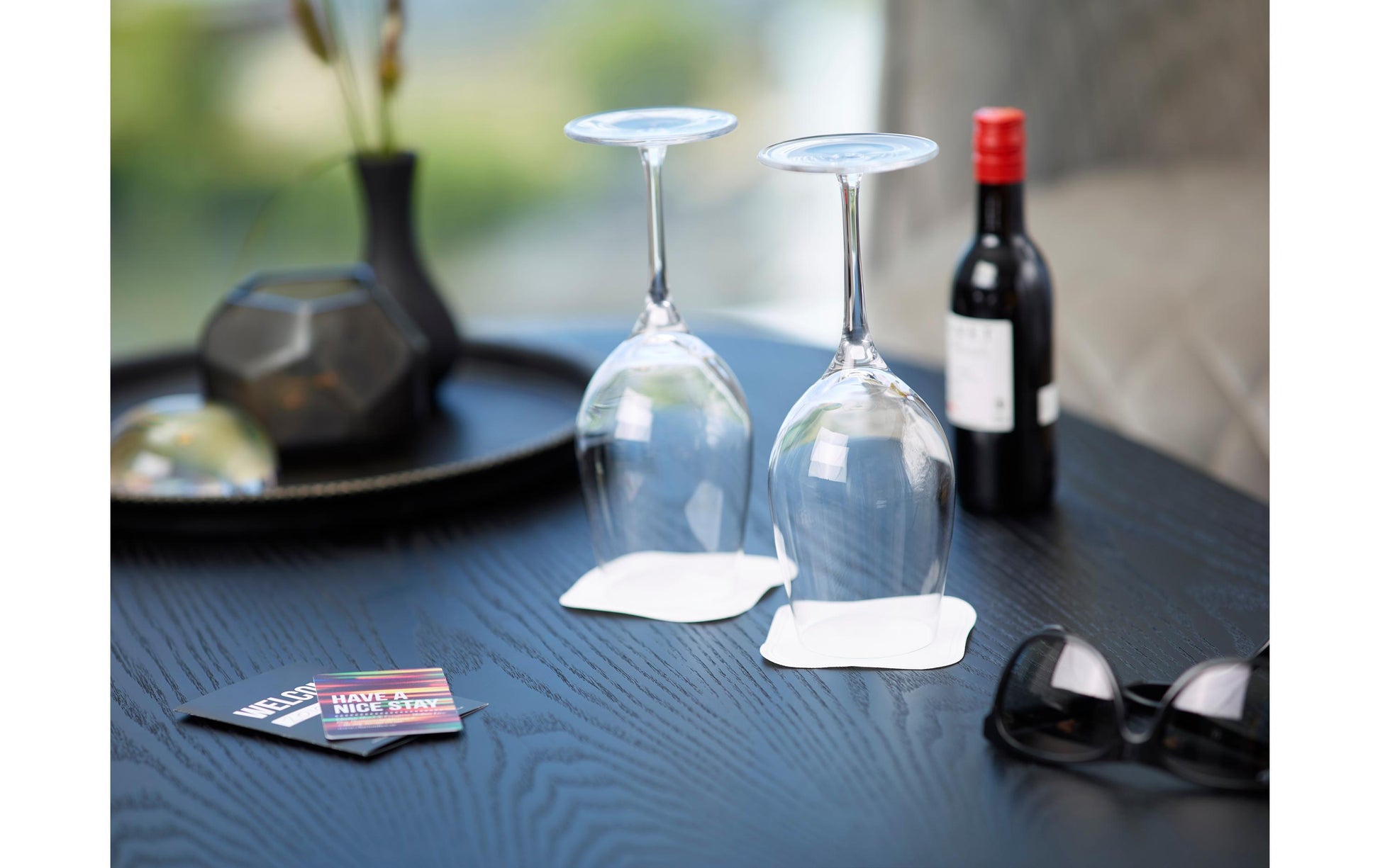 Duni Untersetzer Romance – Schwarz – Ø 9 cm – Papier – 250 Stk – für Glas