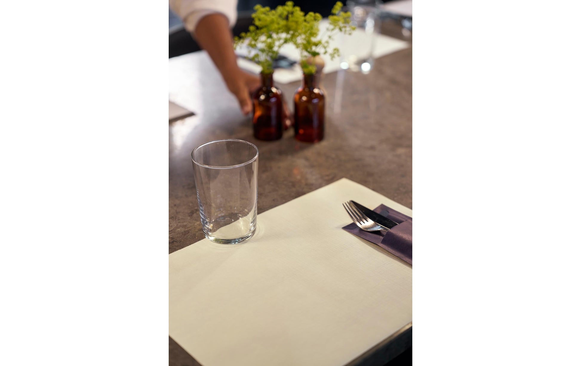 Duni Tischset – 30×40 cm, 375er-Pack, Velviq, Creme