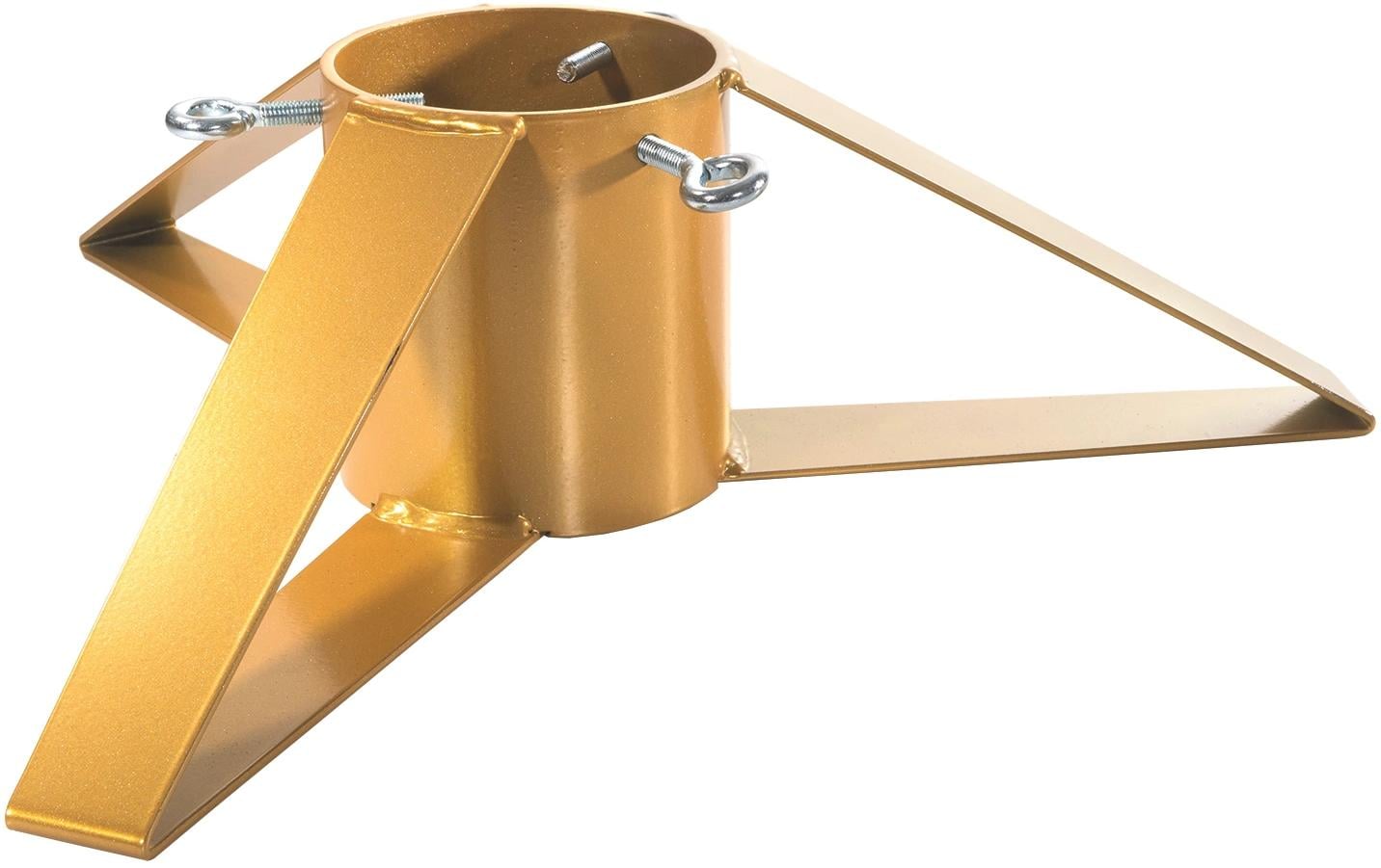 Alba-krapf Christbaumständer – Ø 48 × 13,5 cm – Stahl, Gold