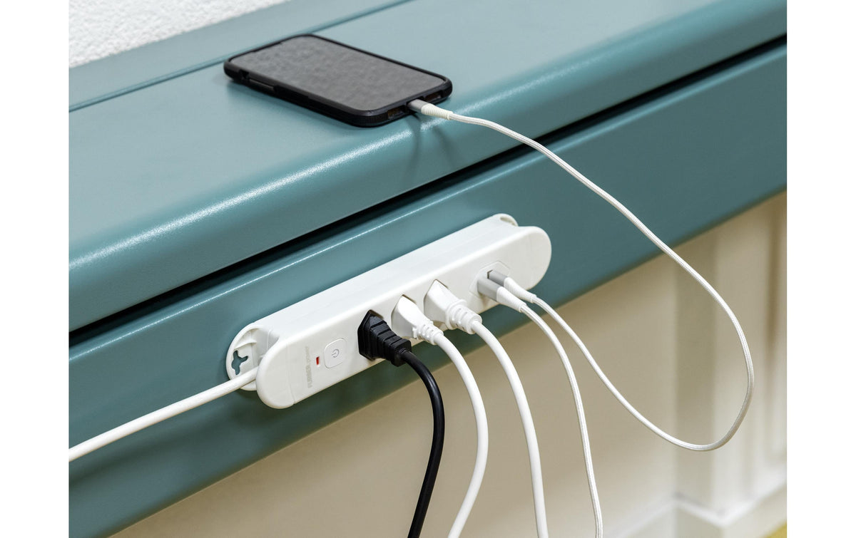 FURBER.power Tuttovario Steckdosenleiste T13×3 – USB‑C×1, USB‑A×1 – 3 m Kabel