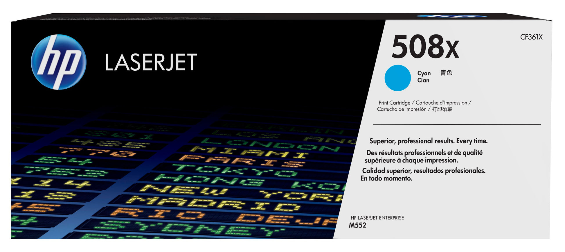 HP 508X CMYK Toner – Original XL –  (CMYK) – je 12'500/9'500 Seiten – für HP M577/M553/M552