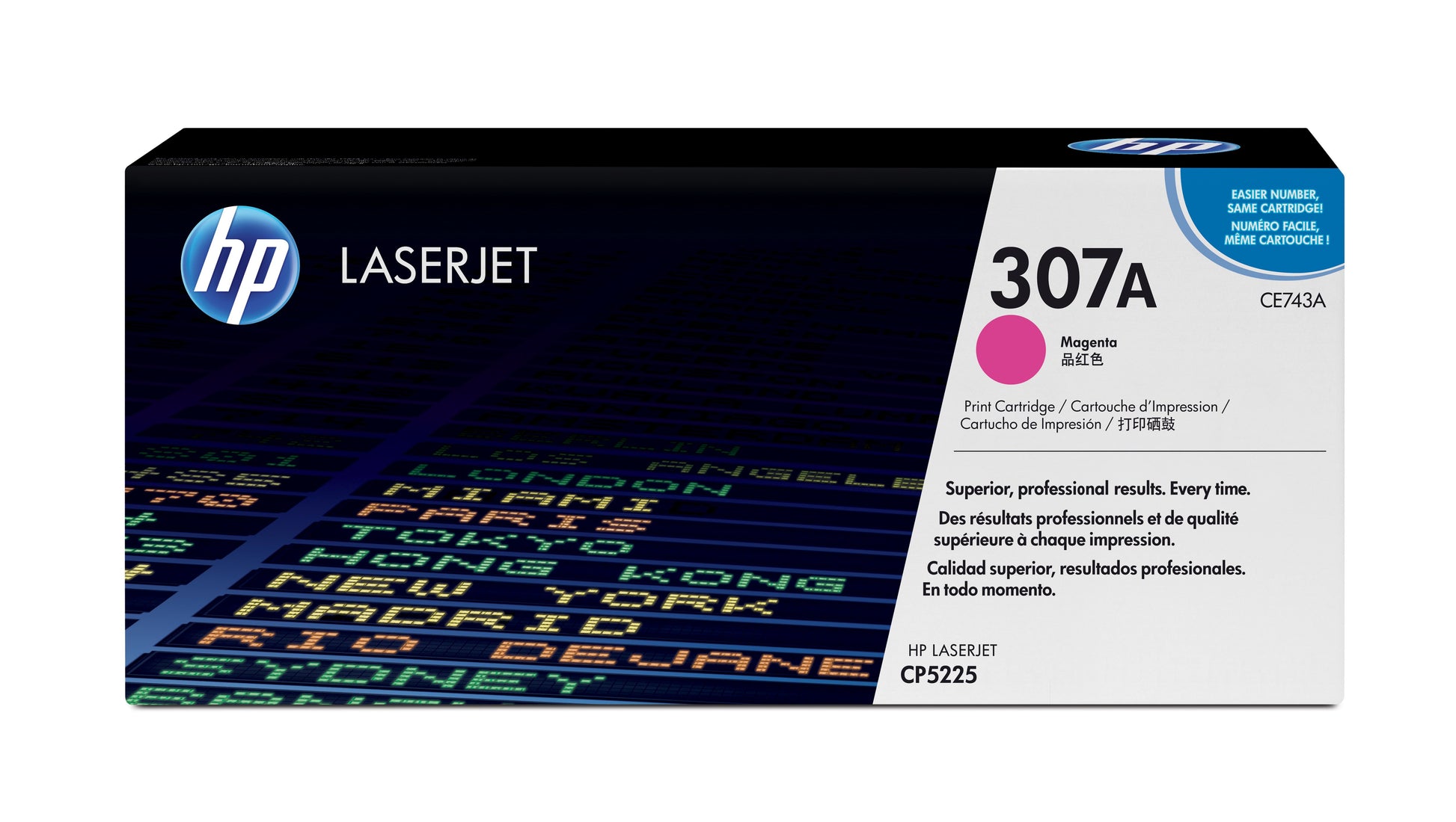 HP 307A (CE743A+CE740A+CE741A+CE742A) CMYK Toner – Original –  – für HP CP5225