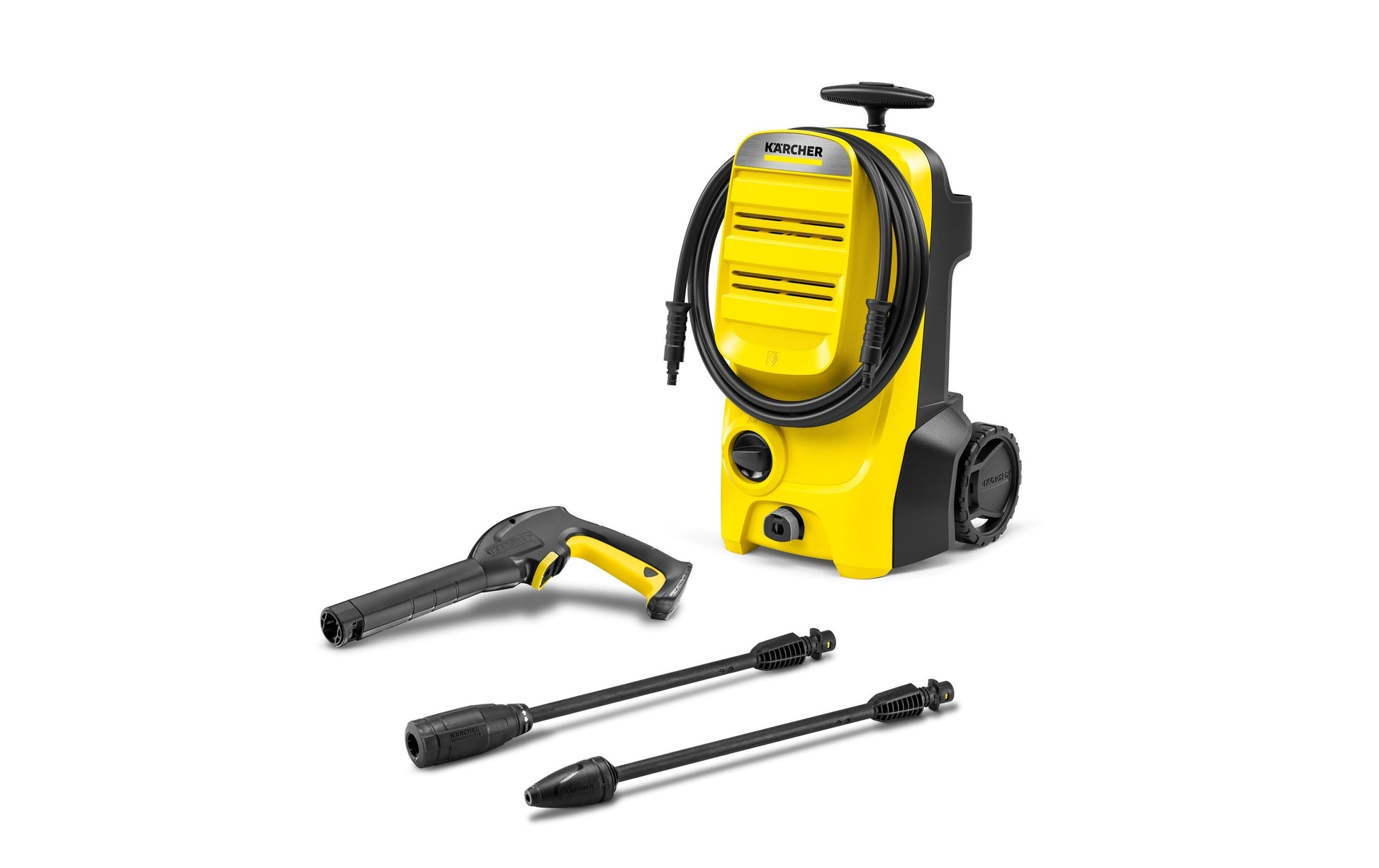 Kärcher Reinigungsgerät K 4 Classic – 130 bar, 1800 W, gelb, 25,6 × 26,4 × 45,0 cm