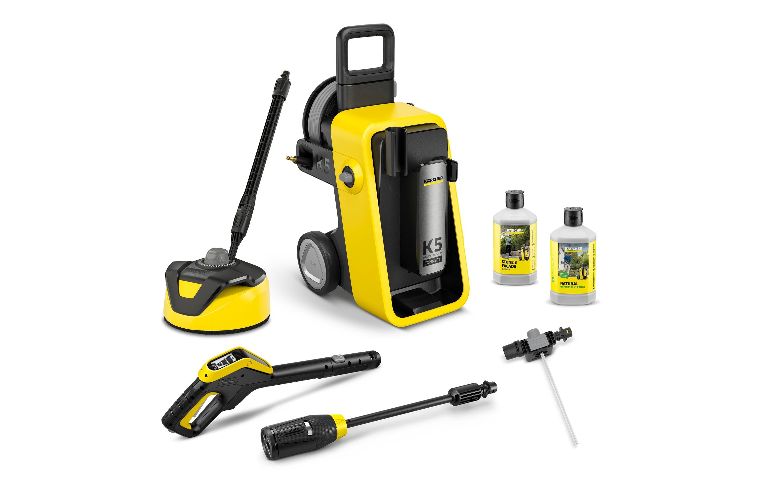 Kärcher K 5 Comfort Premium Connect Home Hochdruckreiniger – 2100 W – 145 bar, 500 l/h, Schlauch 10 m