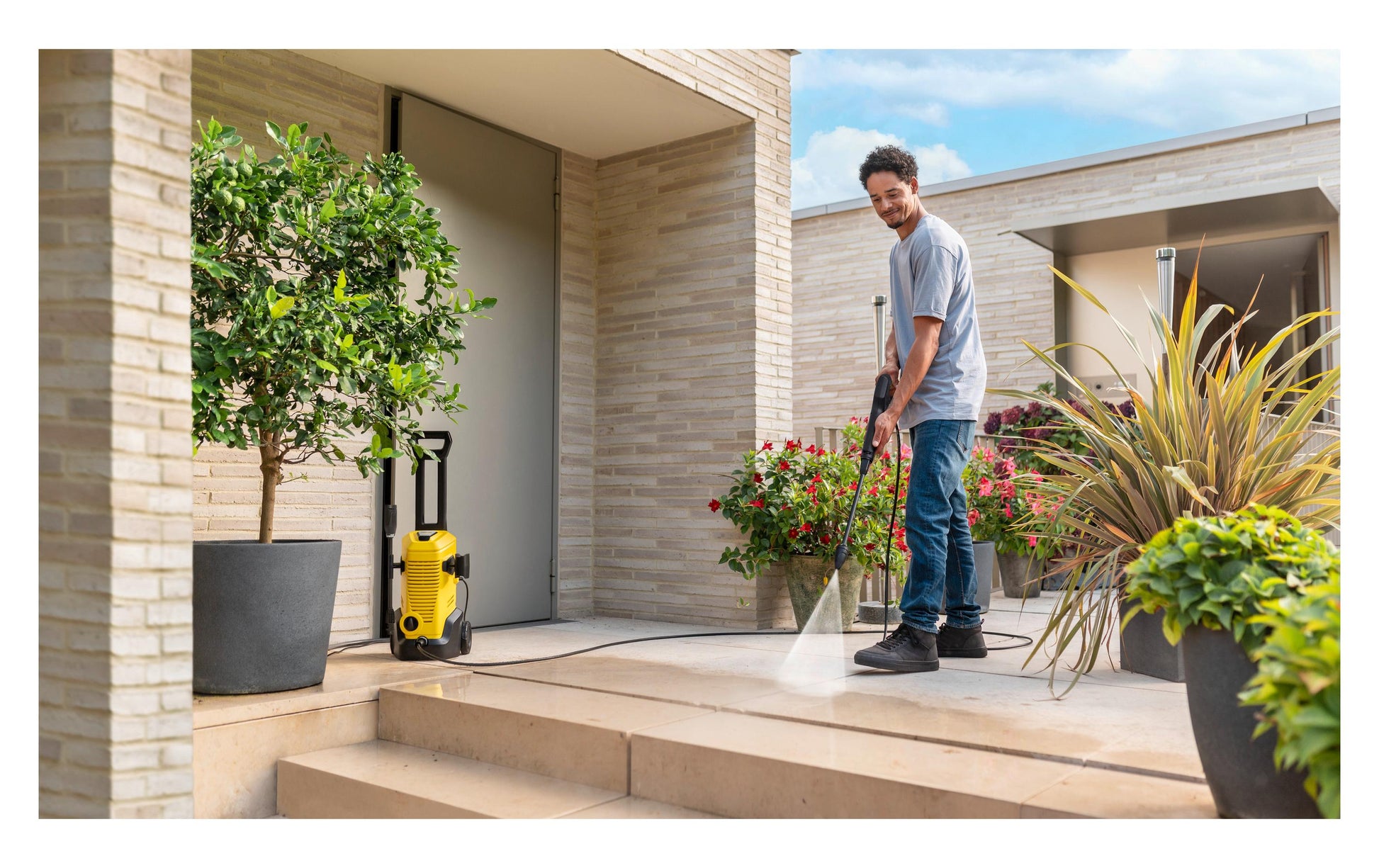 Kärcher K 3 Home Hochdruckreiniger – 1600 W – 120 bar, 380 l/h – 6 m Schlauch – Netzbetrieb
