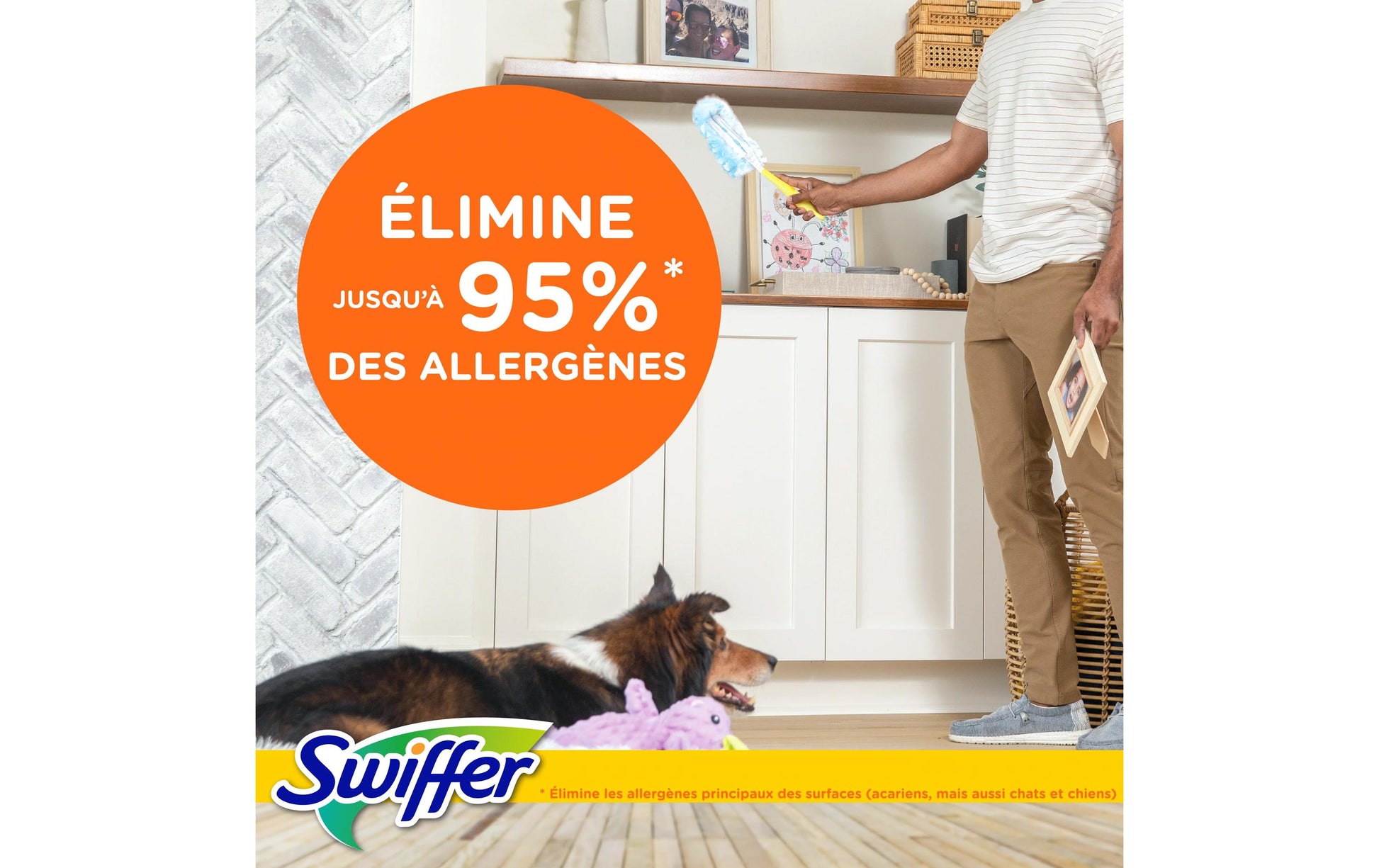 Swiffer Staubwedel Staubmagnet Starterset – Kunststoff – Gelb – 14,3 cm