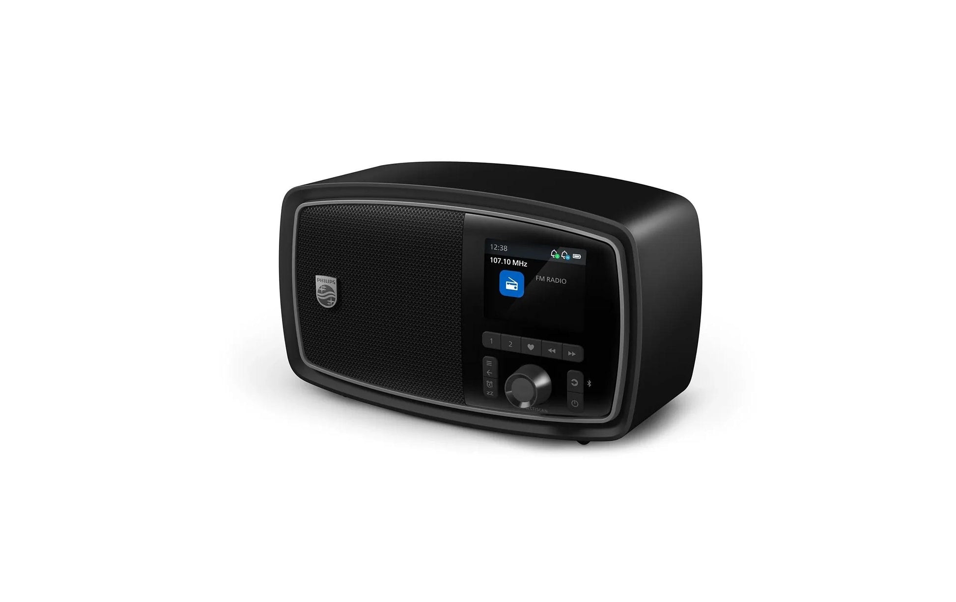 Philips The Janet Century TAV2000FB – Tragbares Radio, UKW, Bluetooth, Akkubetrieb (USB-C) – Schwarz