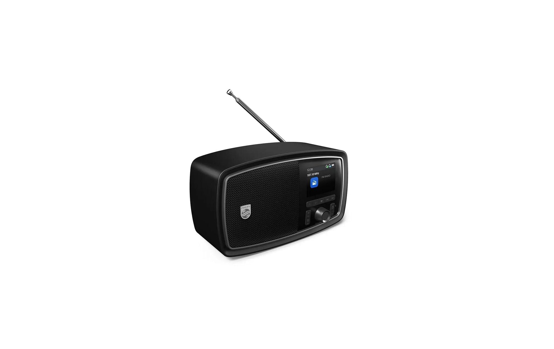 Philips The Janet Century TAV2000FB – Tragbares Radio, UKW, Bluetooth, Akkubetrieb (USB-C) – Schwarz