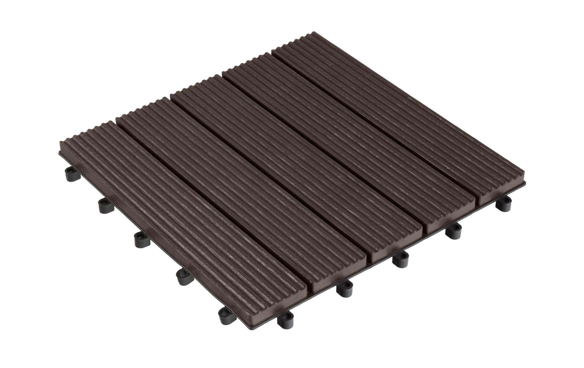 Cocon Bodenplatte – 30 × 30 × 2,4 cm, Polypropylen (PP), Braun, 4 Pack à 6 Stk.