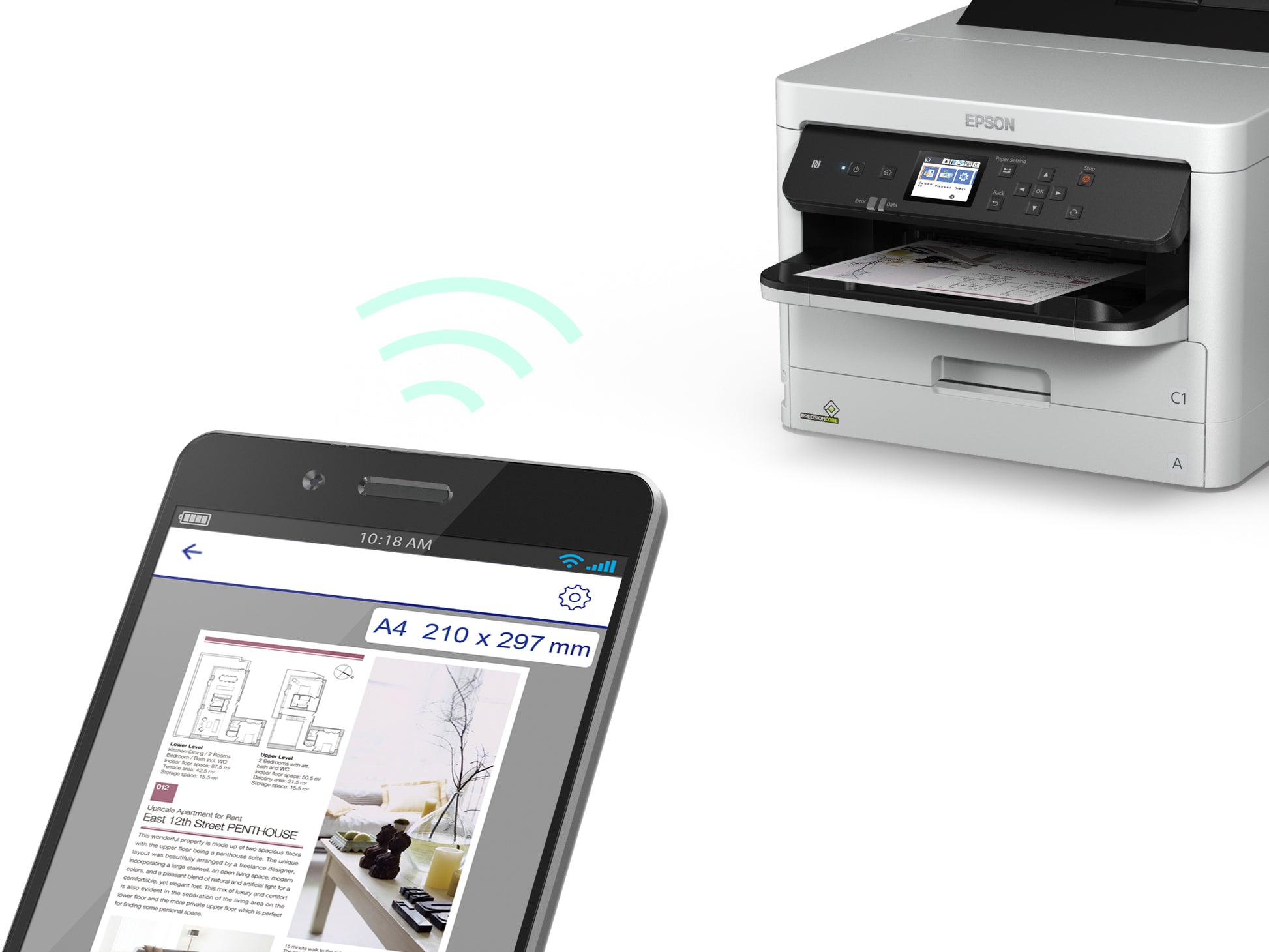 Epson T01C100XL Schwarz Tintenpatrone (Original) – 10'000 Seiten – für WorkForce Pro WF-C529R/C579R