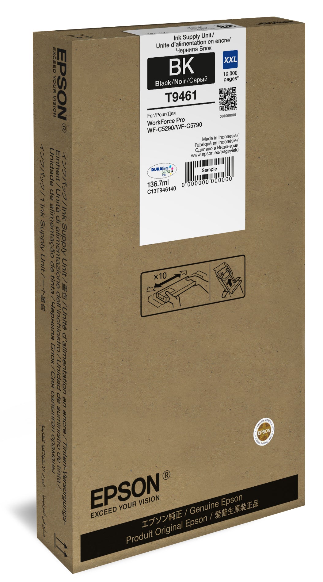EPSON Tinte T9461 für EPSON WorkForcePro 5790/5710, schwarz