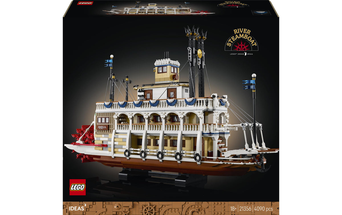 LEGO Ideas River Steamboat 3D Puzzle – 4090 Teile – ab 18 Jahren