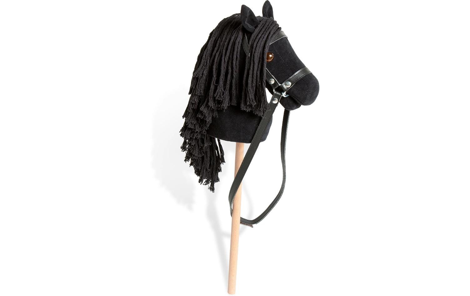 Pinolino Kinderträume Plüschtier Steckenpferd Spirit – 65 cm – Schwarz – Buche, Polyester – ab 3 Jahren – 30 kg