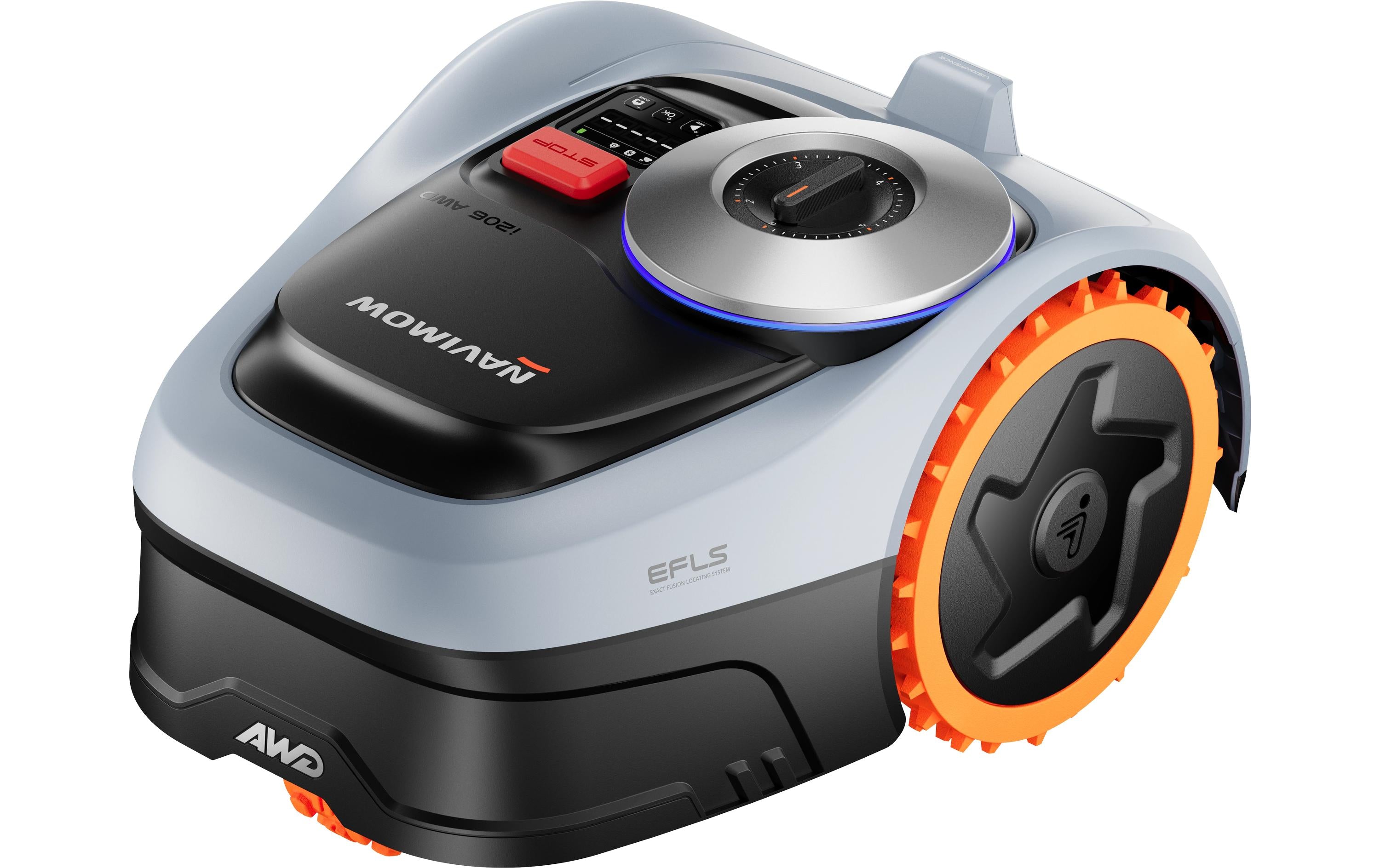 Navimow i206E AWD Rasenroboter – 21,6 V – Mähfläche 600 m², Schnittbreite 180 mm, Schnitthöhe 20–60 mm