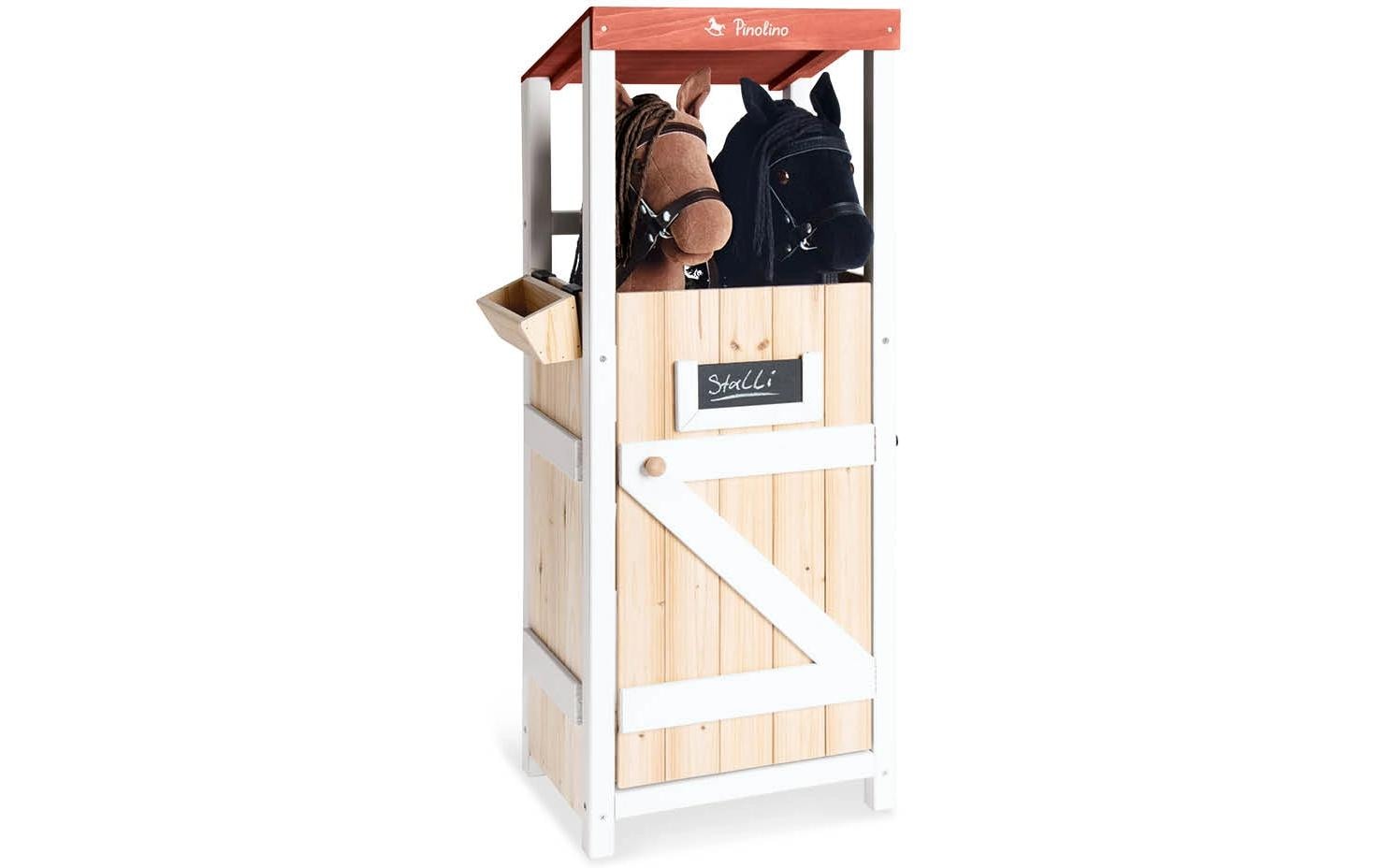 Pinolino Kinderträume Hobby Horse Stall Stalli – 37 × 97 × 26,5 cm – 2-teilig – ab 3 Jahren