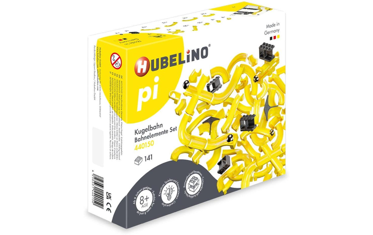 Hubelino pi Kugelbahn – 141-teilig – ab 8 Jahren – Kunststoff – kompatibel mit gängigen Bausteinen anderer Hersteller