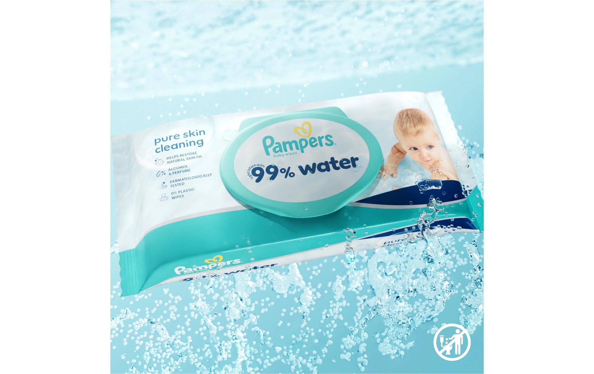 Pampers Feuchttücher – 99 % Wasser – 1080 Stk