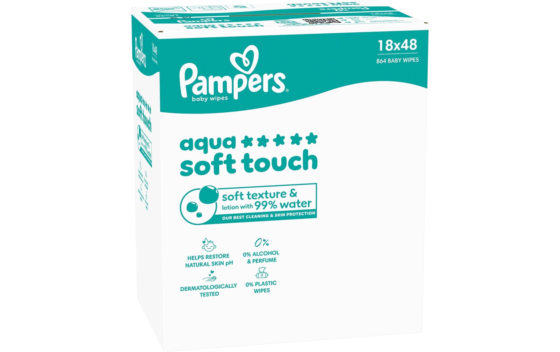 Pampers Feuchttücher Aqua Soft Touch – 864 Stk