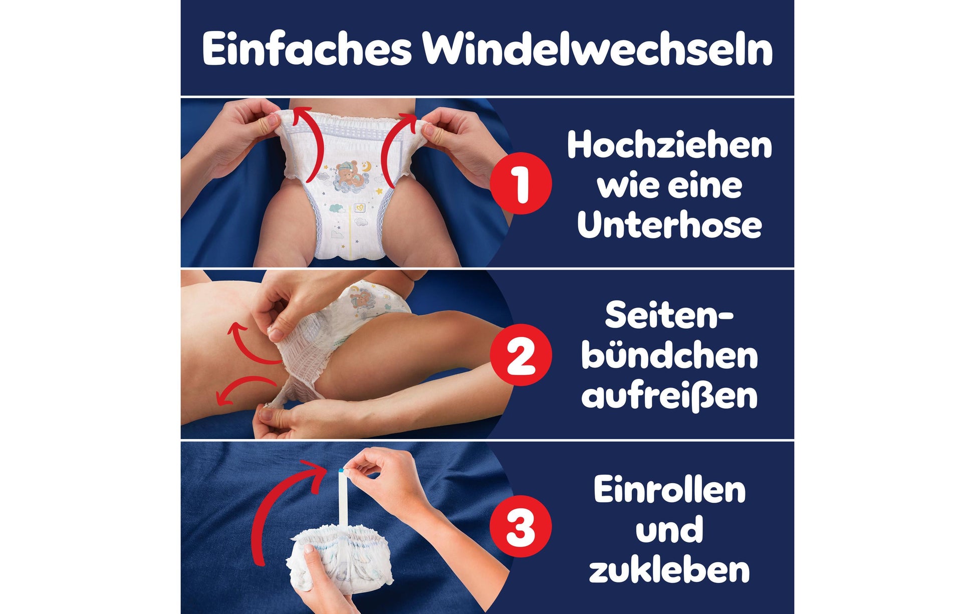 Pampers Windeln Baby Dry Night Pants – Grösse 3 – 160 Stück – weiss